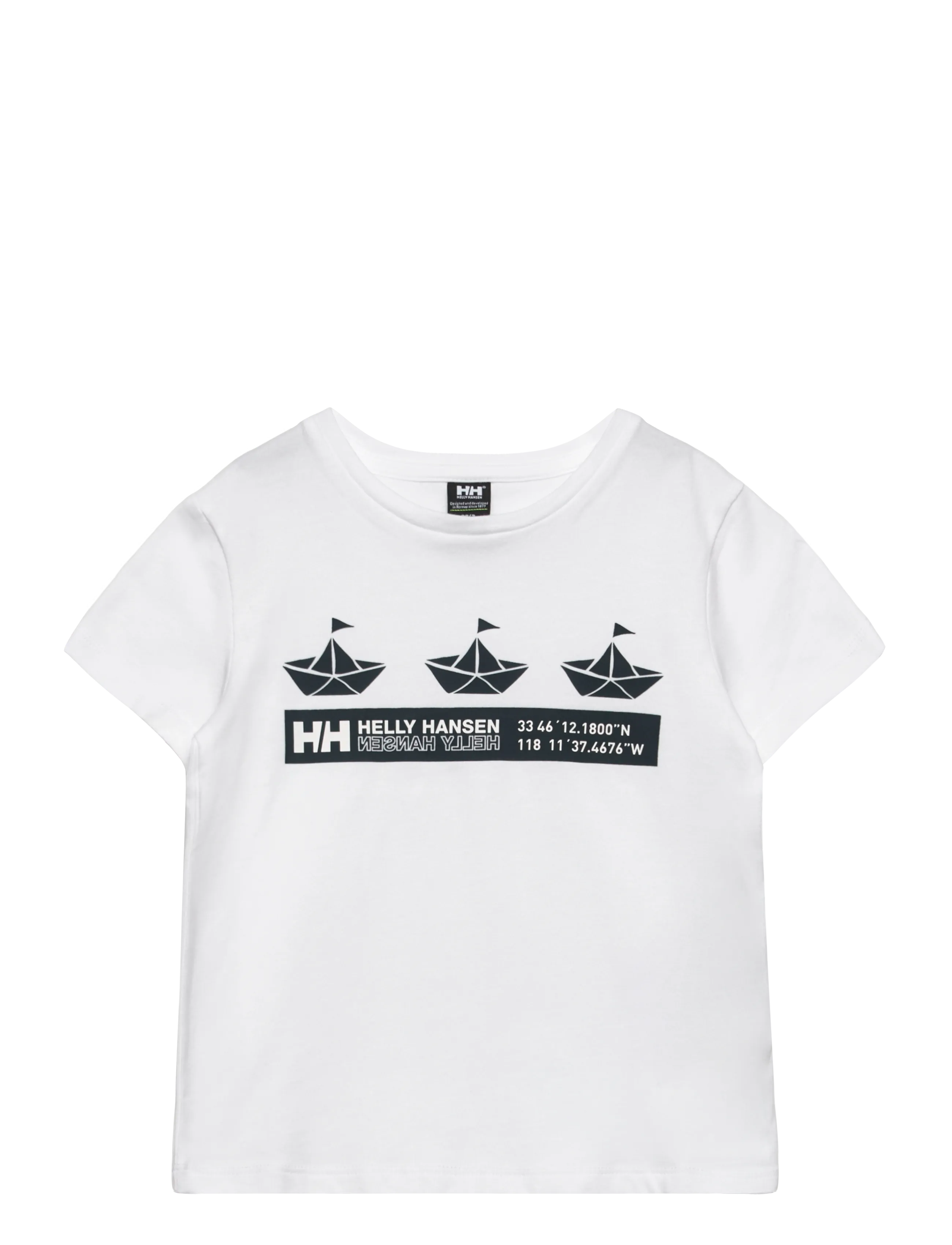 Helly Hansen K Hh Graphic T-Shirt, 122, T-shirts, Weiß - Sports Oberteile, Kinder