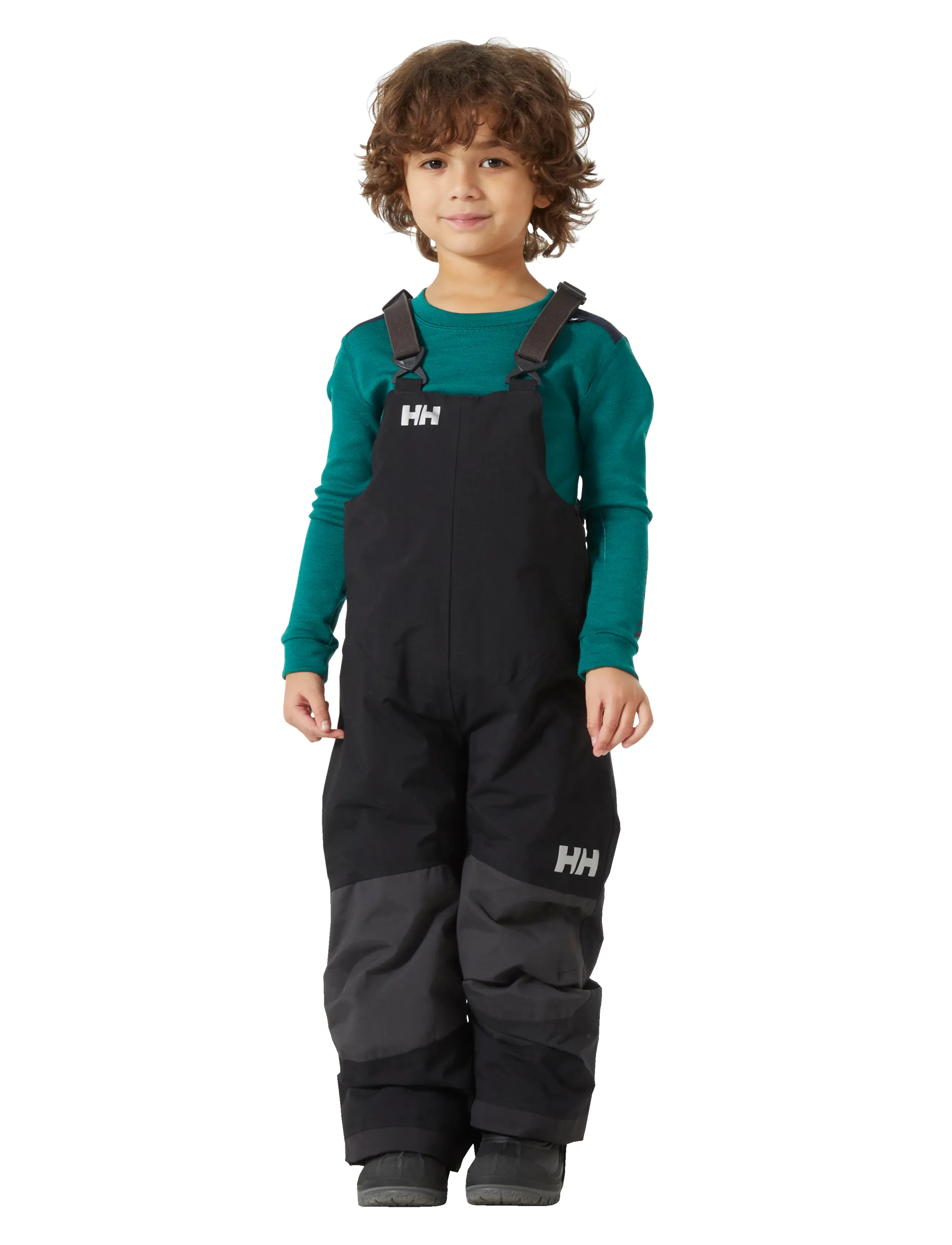 Helly Hansen K Rider 2 Ins Bib, Kinder, Kinder Isolierte Latzhose, Schwarz, Gr.92