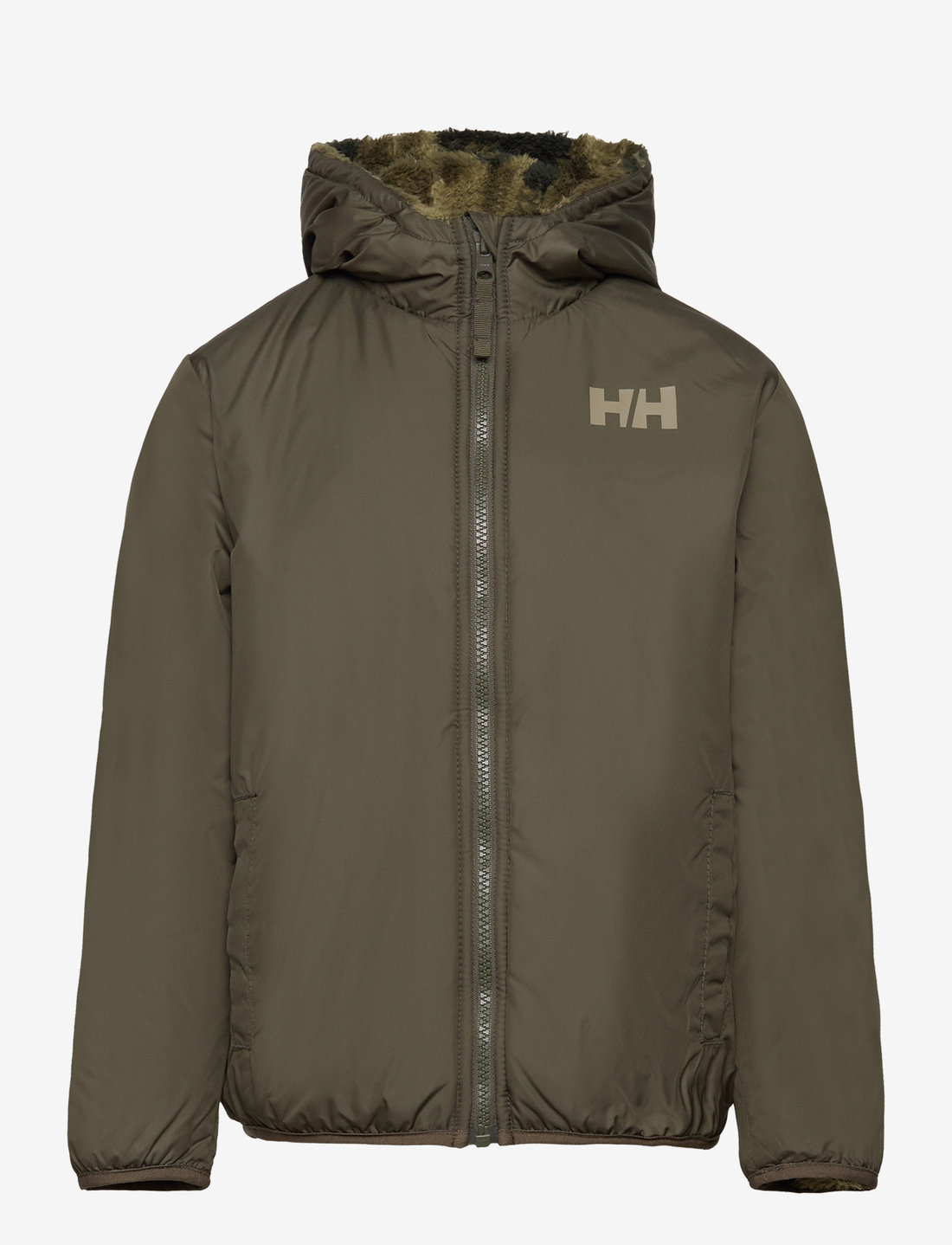 Helly Hansen - K CHAMP REVERSIBLE JACKET - shell- & regenjacken - utility gre - 0