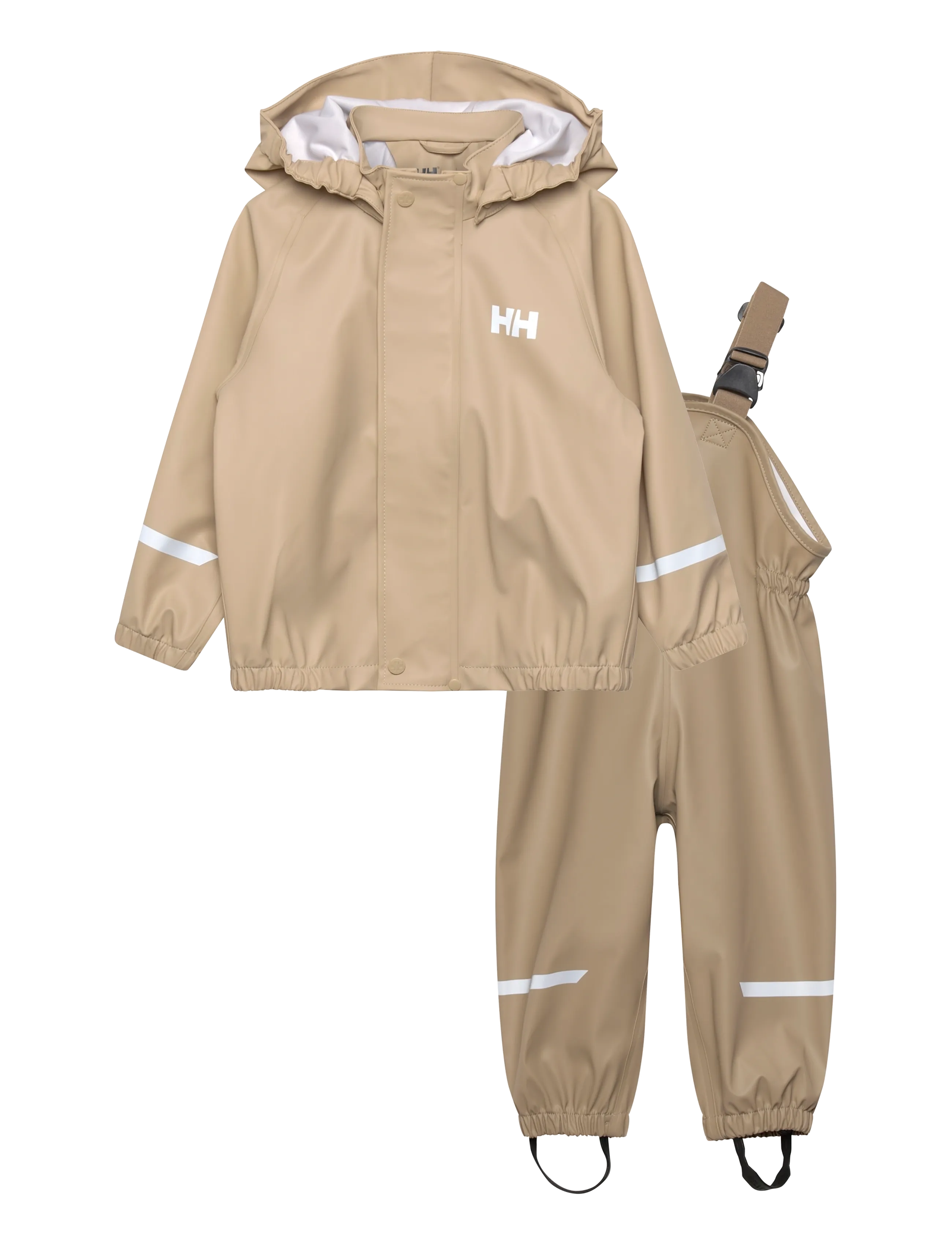 Helly Hansen K BERGEN 2.0 PU RAINSET - Overtøj - PEBBLE / beige