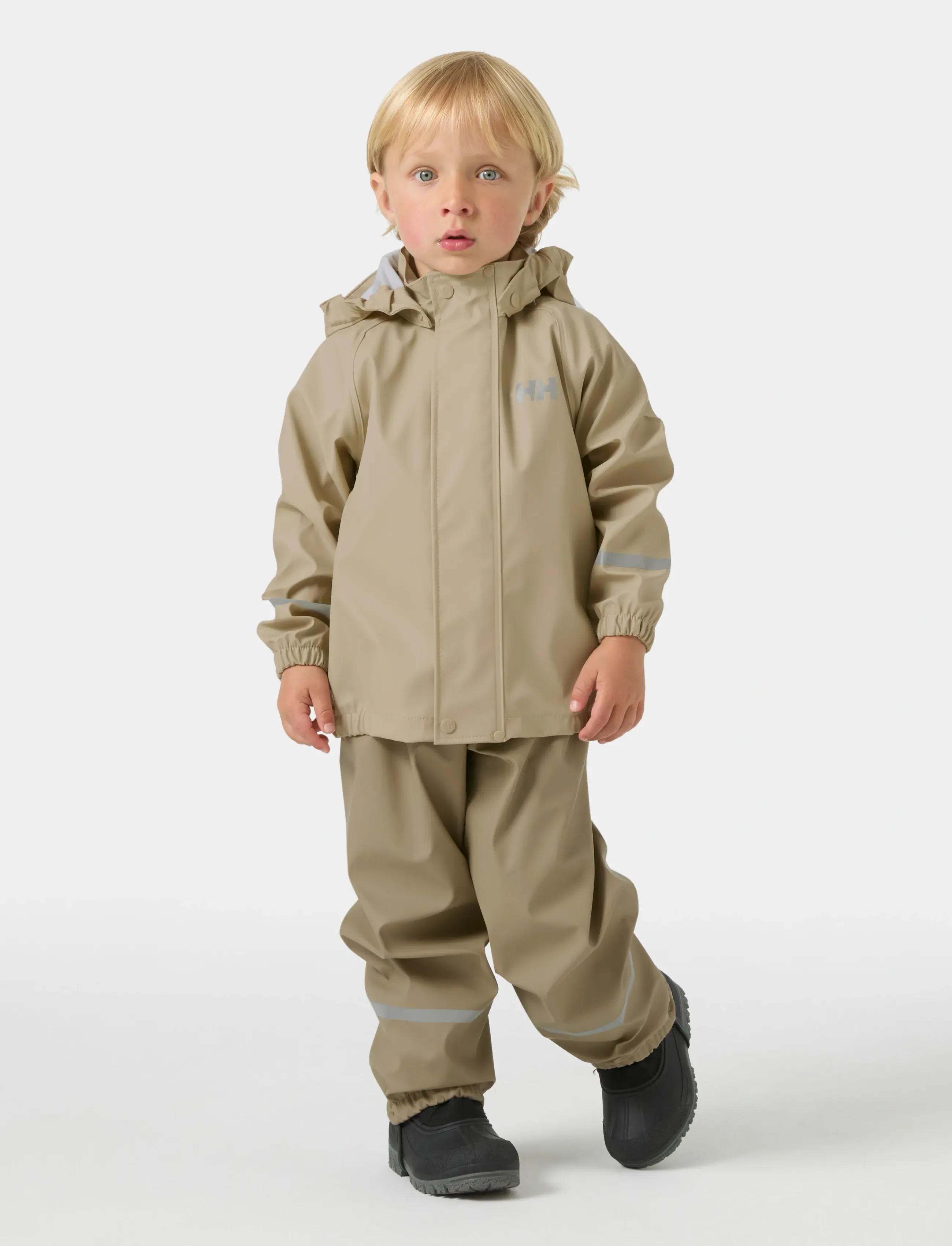 Helly Hansen K Bergen 2.0 Pu Rainset, Børn, Børne Regnsæt, Beige, Str: 98