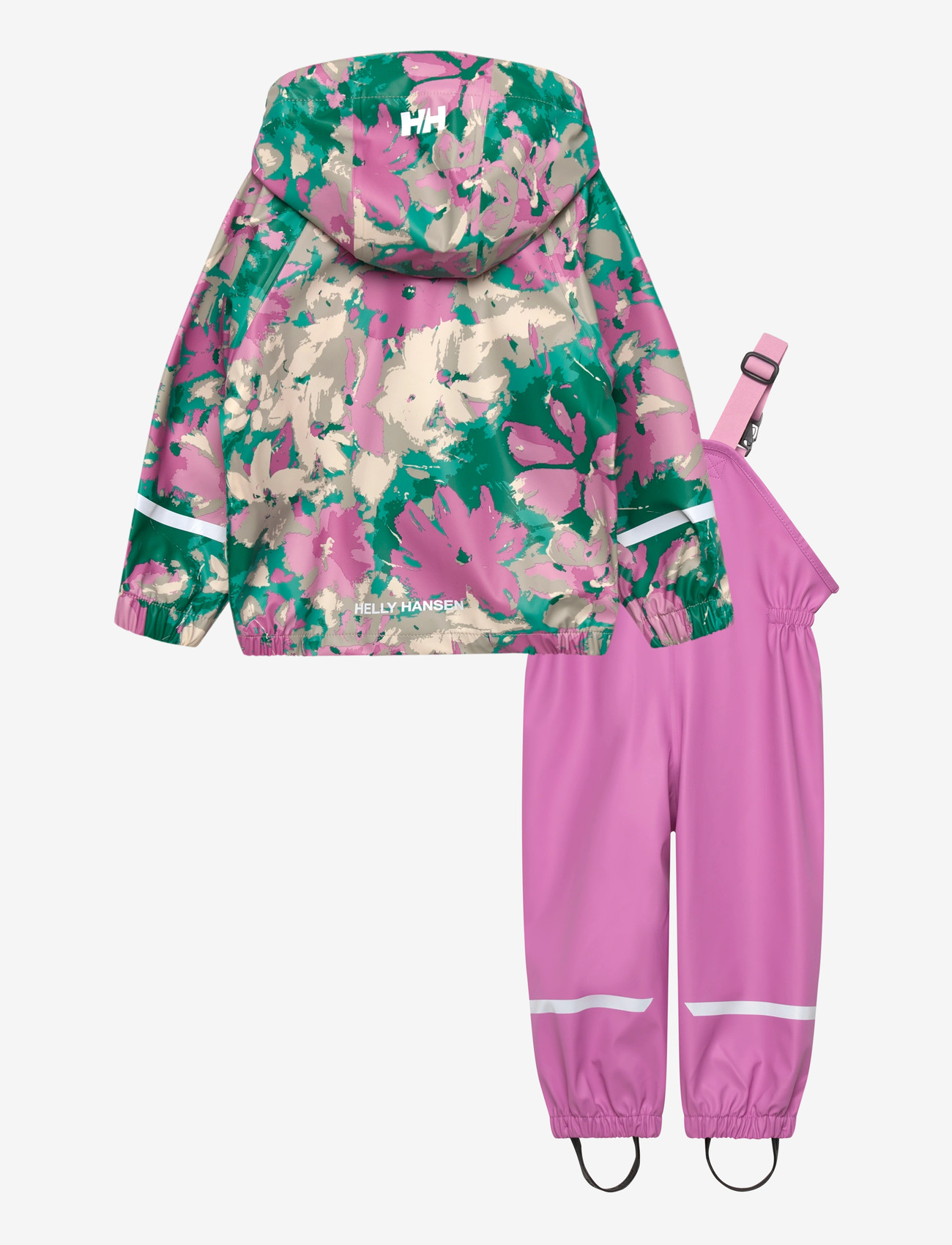 Helly Hansen - K BERGEN 2.0 PU RAINSET AOP - ytterkläder - meta pink a - 1