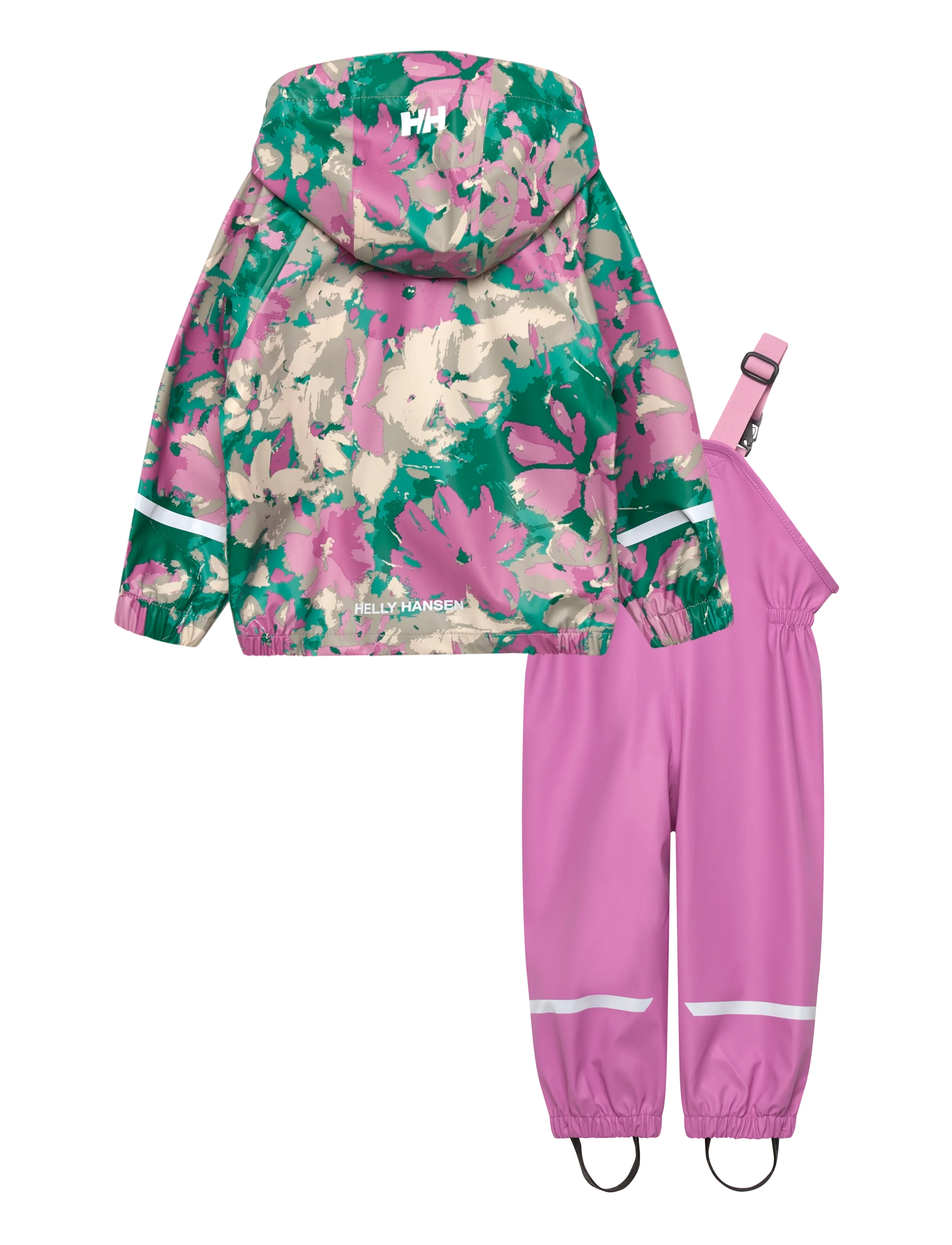 Helly Hansen - K BERGEN 2.0 PU RAINSET AOP - outdoor - meta pink a - 1