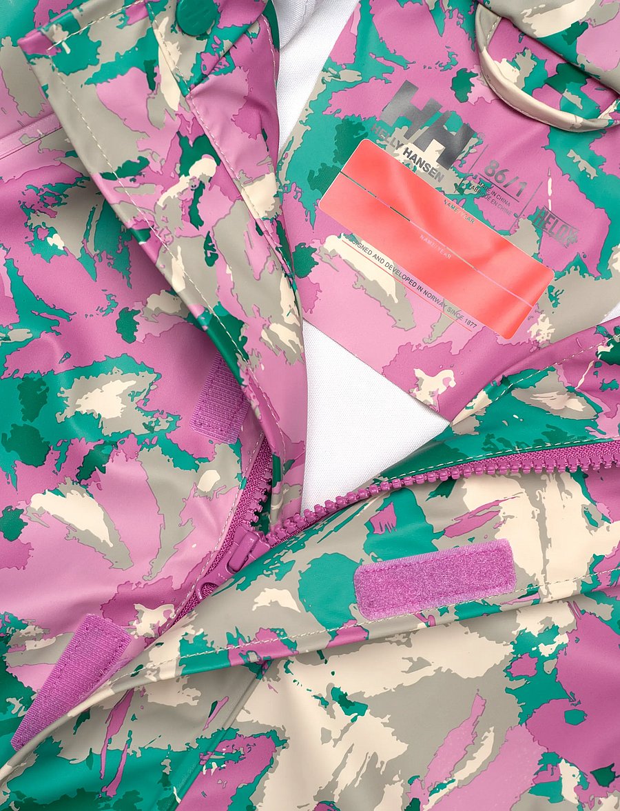 Helly Hansen - K BERGEN 2.0 PU RAINSET AOP - outdoor - meta pink a - 2