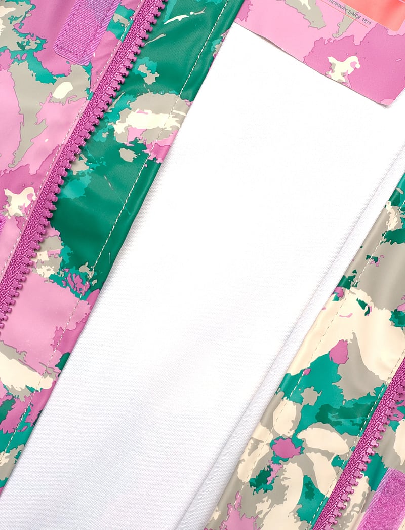 Helly Hansen - K BERGEN 2.0 PU RAINSET AOP - ytterkläder - meta pink a - 3