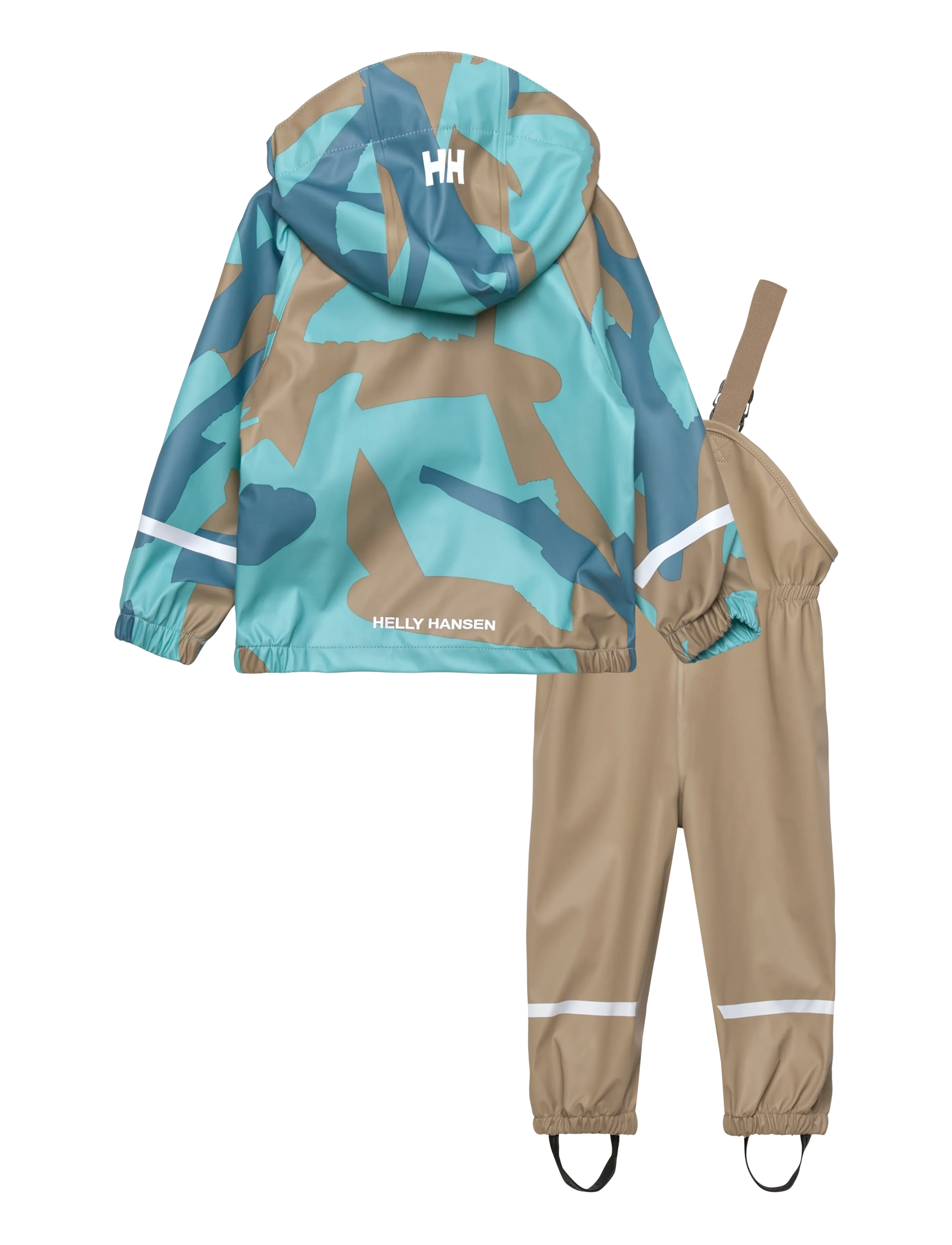 Helly Hansen - K BERGEN 2.0 PU RAINSET AOP - bovenkleding - pebble aop - 2