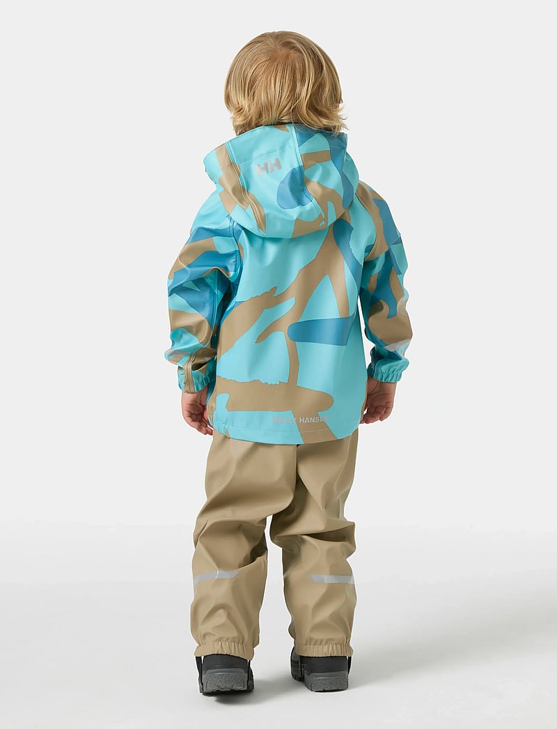 Helly Hansen - K BERGEN 2.0 PU RAINSET AOP - ytterkläder - pebble aop - 3