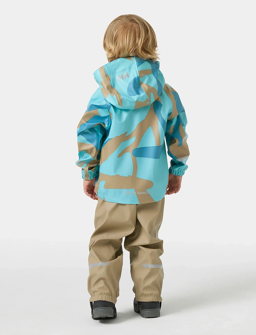 Helly Hansen - K BERGEN 2.0 PU RAINSET AOP - Õueriided - pebble aop - 3
