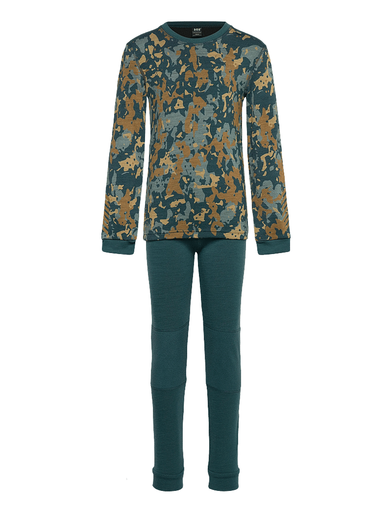 Helly Hansen - K GRAPHIC LIFA MERINO SET - divdaļīgi komplekti - dark creek - 0