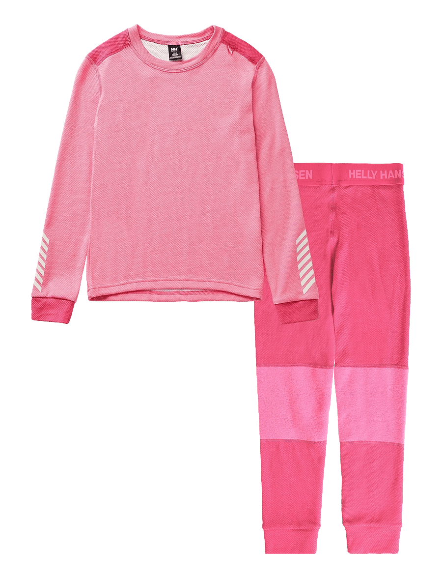 Helly Hansen - K LIFA MERINO SET - aluskihina kantavad rõivakomplektid - hot pink - 0