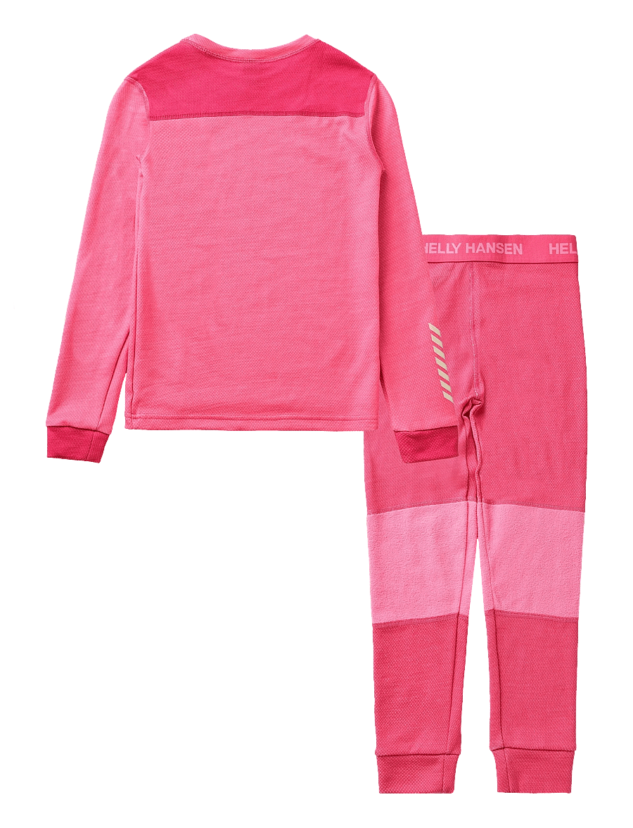 Helly Hansen - K LIFA MERINO SET - aluskihina kantavad rõivakomplektid - hot pink - 1