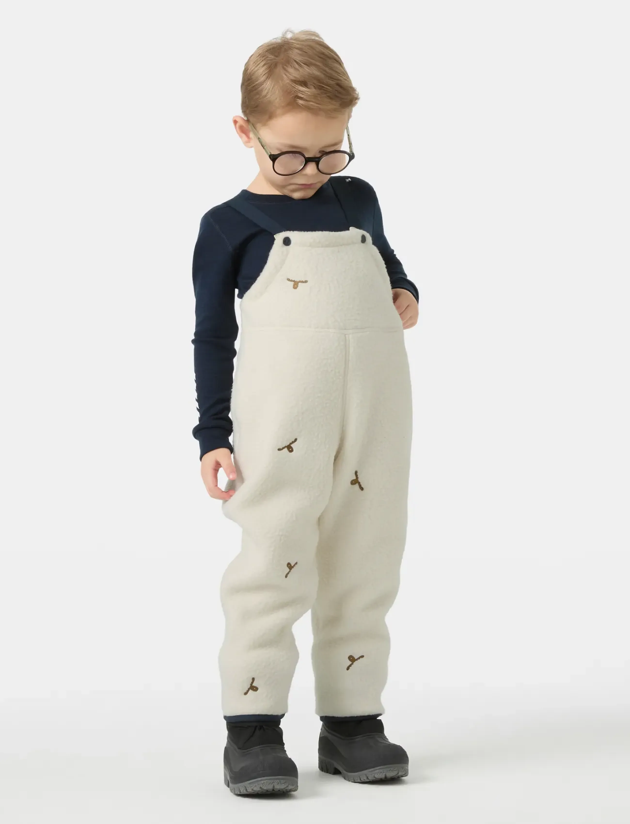 Helly Hansen - K FROSTY PILE BIB - isolerede bukser - cream emb - 0