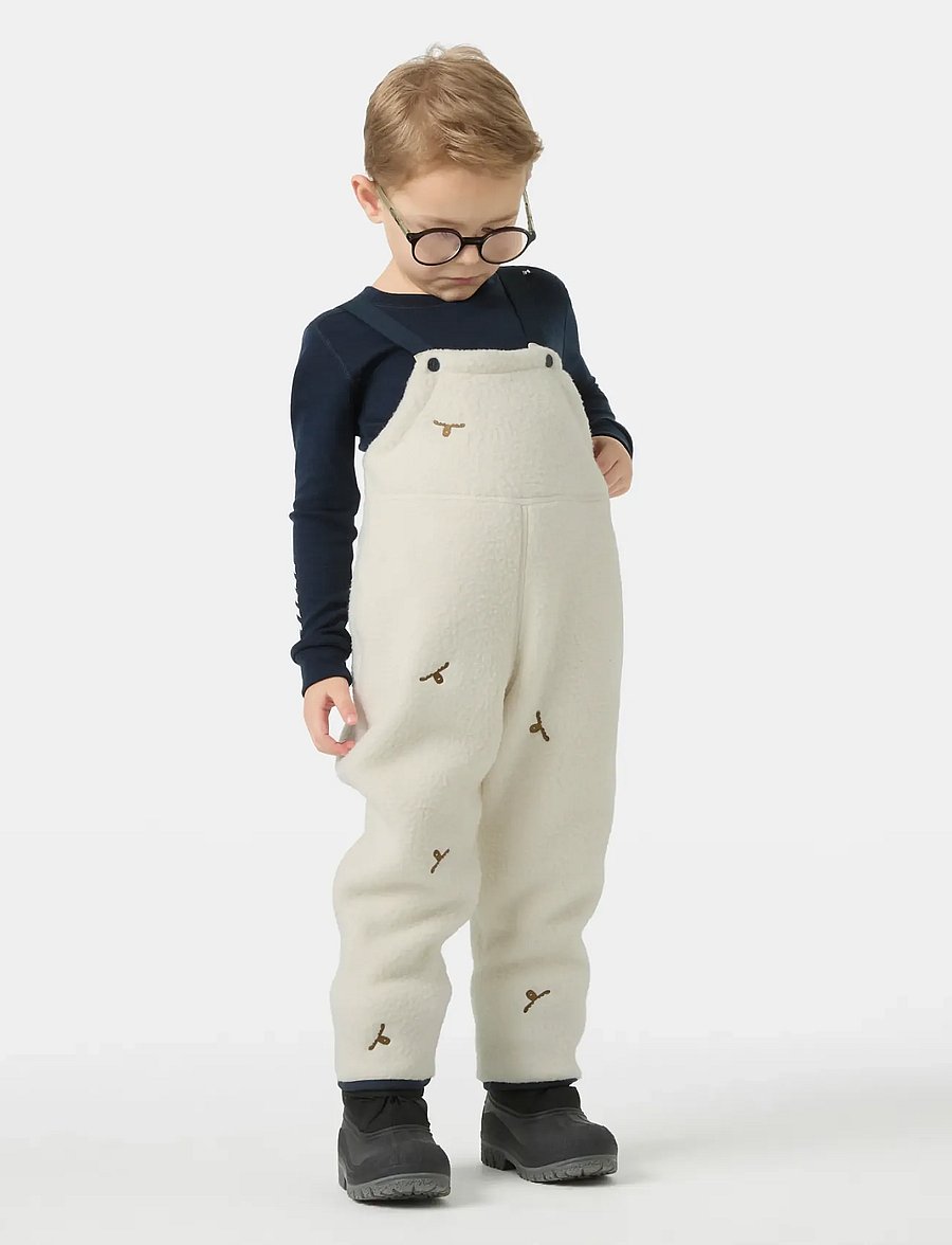 Helly Hansen - K FROSTY PILE BIB - isolerede bukser - cream emb - 0