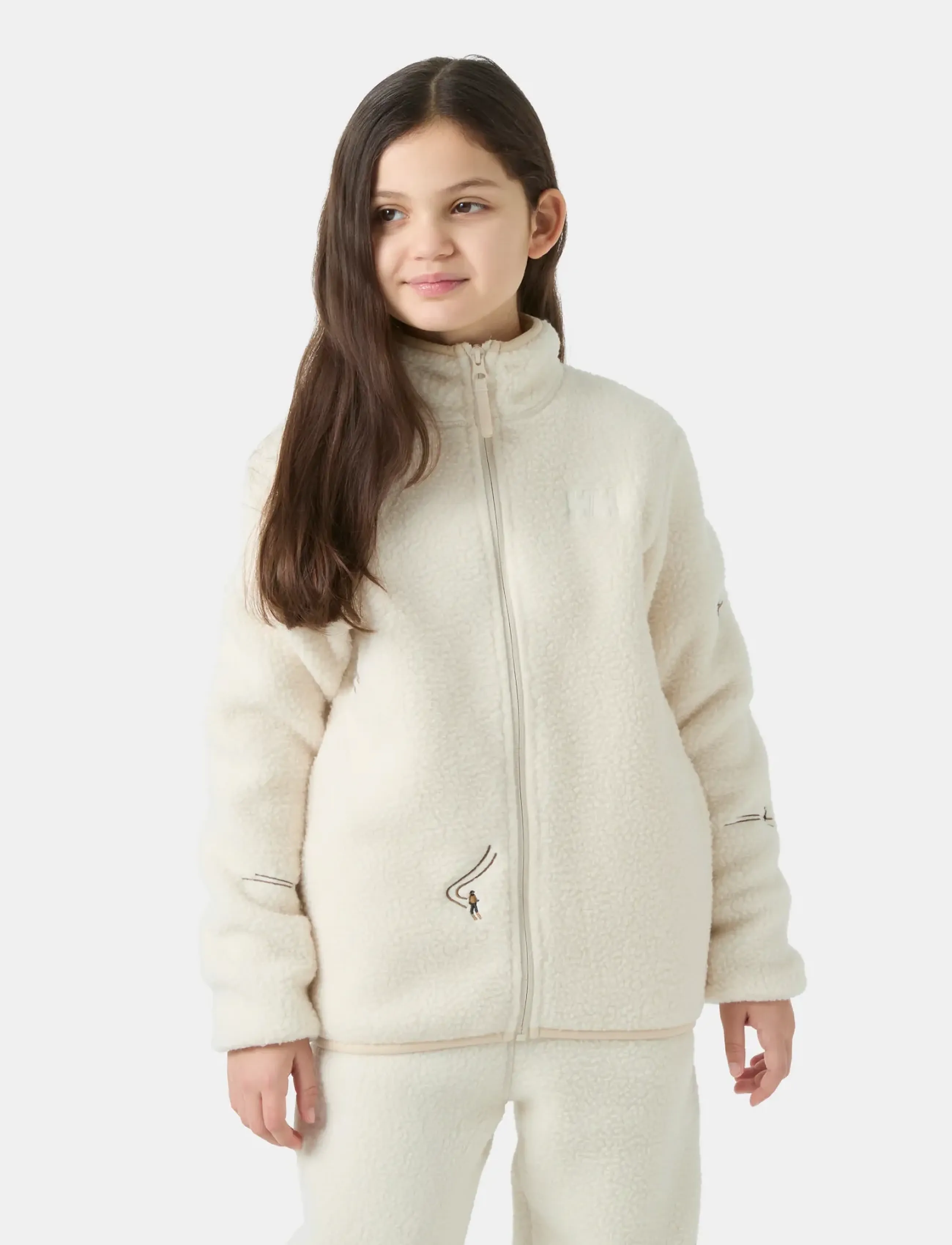 Helly Hansen - JR FROSTY PILE JACKET - herbstjacken - cream emb - 0