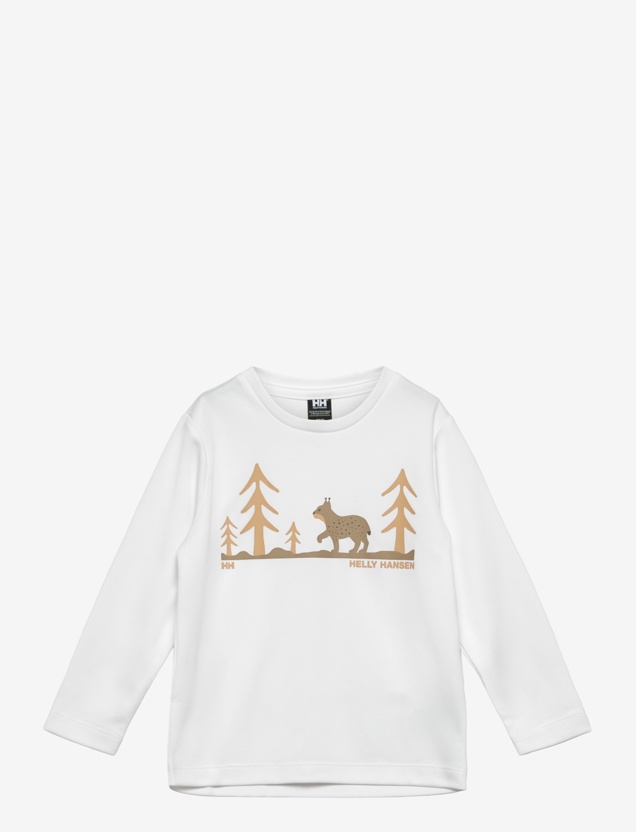 Helly Hansen K HH TECH GRAPHIC LS TOP - Pitkähihaiset - WHITE / white