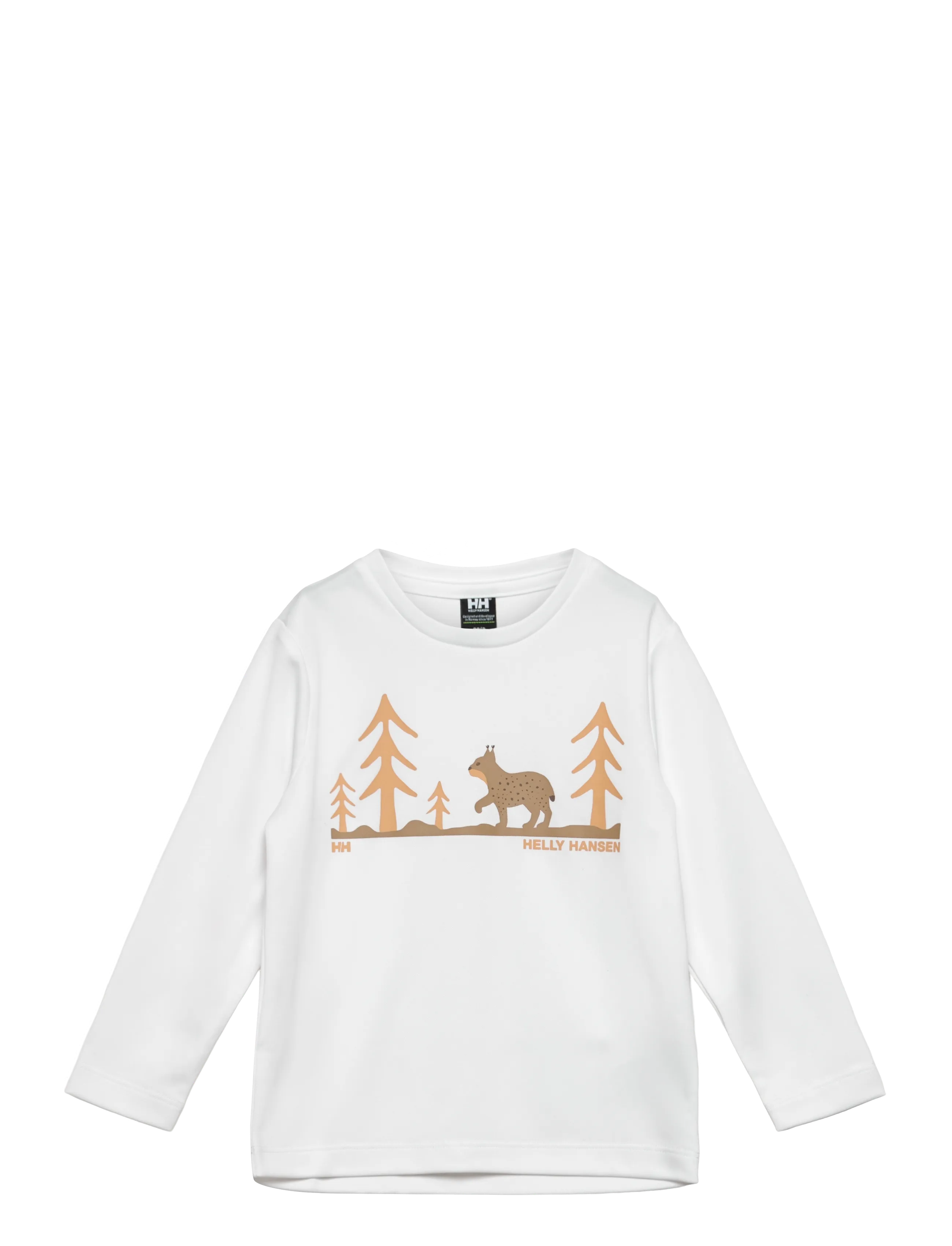 Helly Hansen K HH TECH GRAPHIC LS TOP - Uldundertøj - WHITE / white
