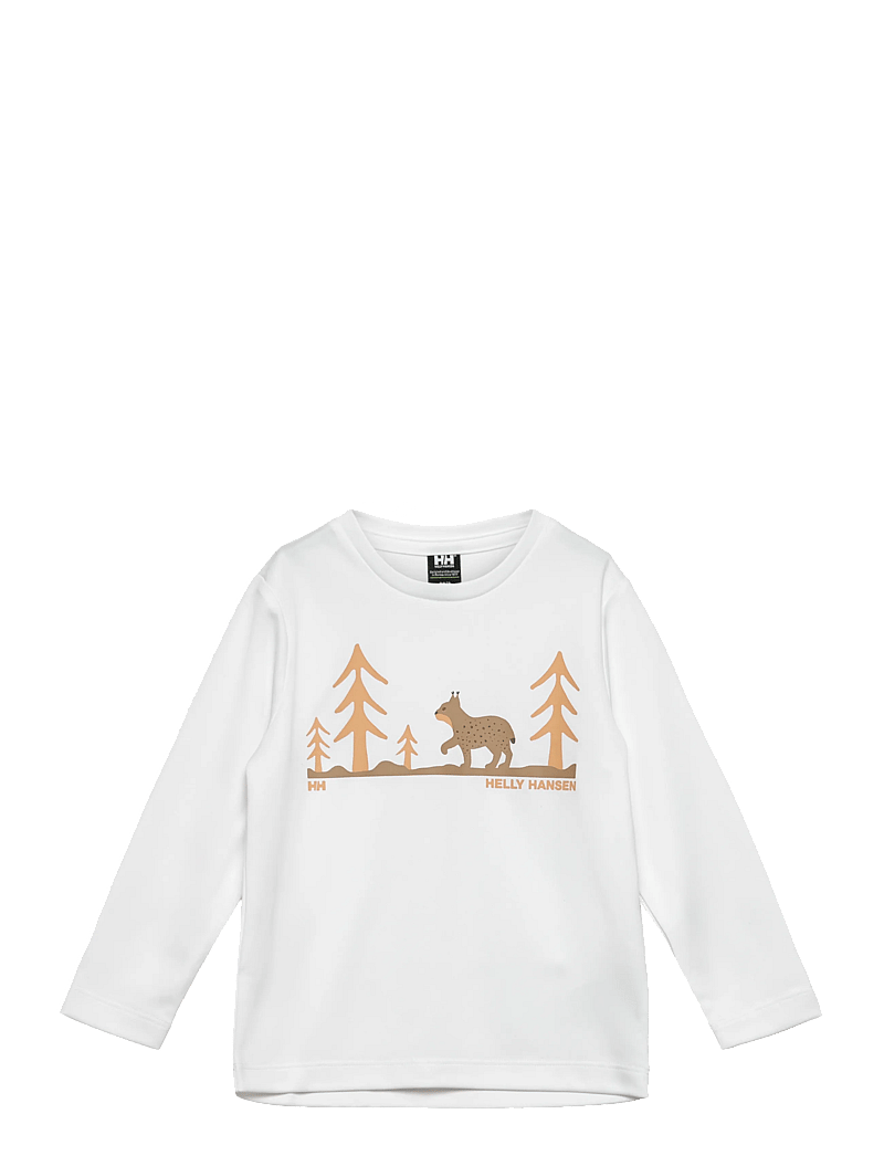Helly Hansen - K HH TECH GRAPHIC LS TOP - långärmade t-shirts - white - 0