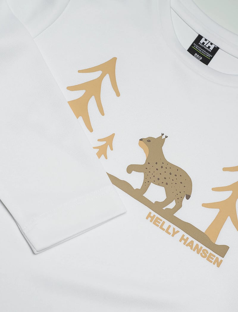 Helly Hansen - K HH TECH GRAPHIC LS TOP - långärmade t-shirts - white - 2