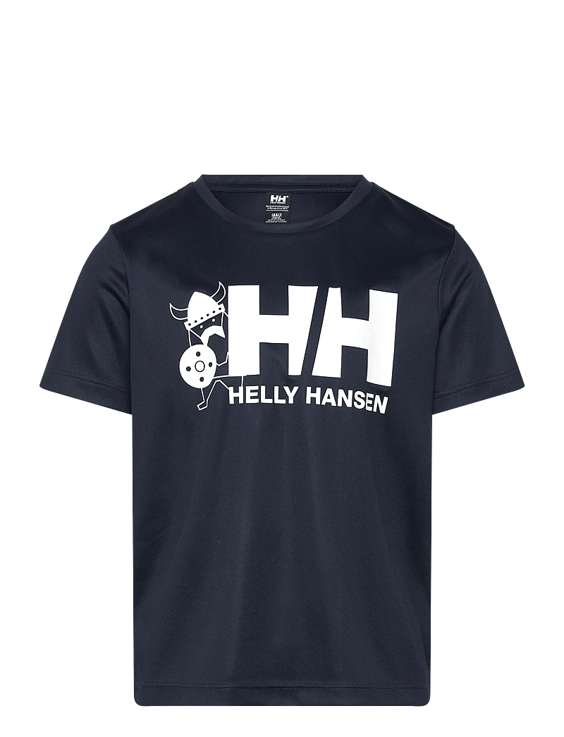 Helly Hansen - K HH TECH GRAPHIC T-SHIRT - sporttoppar - navy - 1