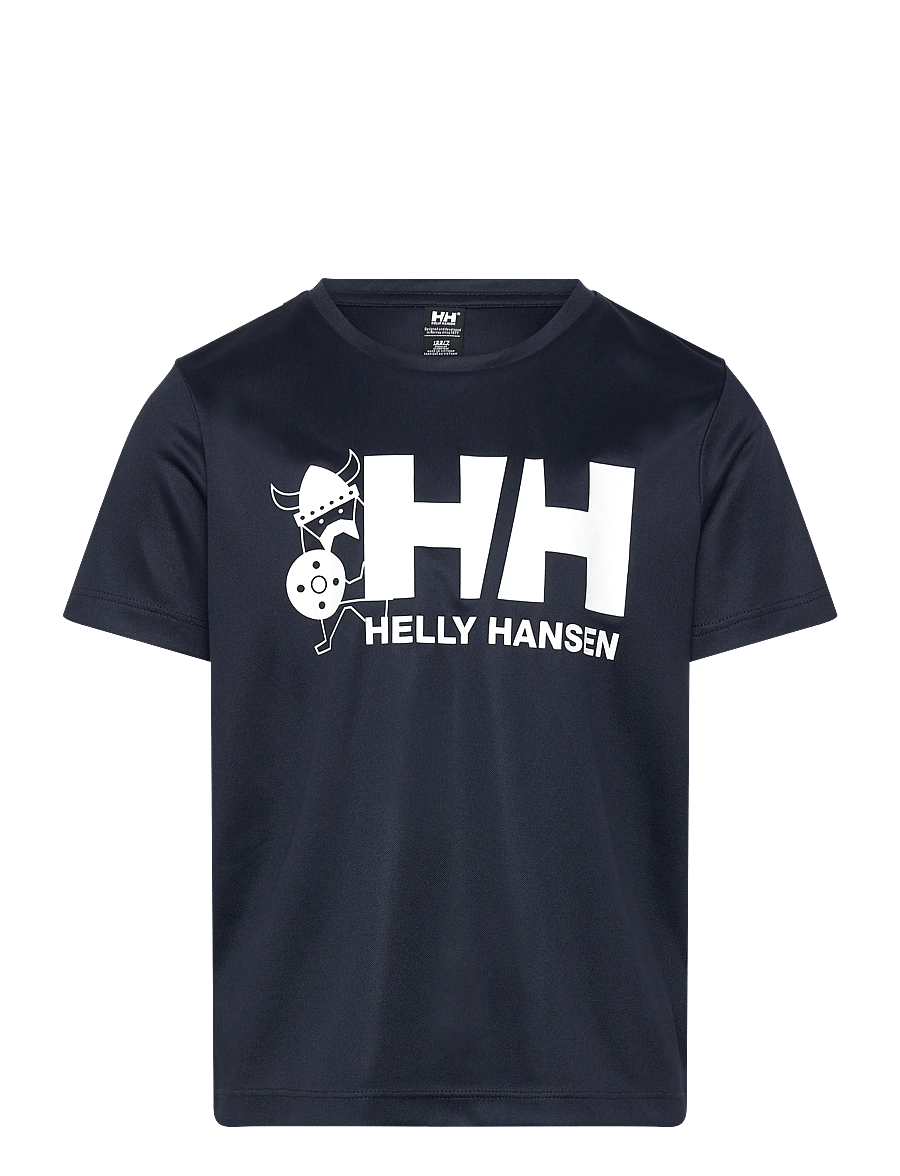 Helly Hansen - K HH TECH GRAPHIC T-SHIRT - spordisärgid - navy - 1
