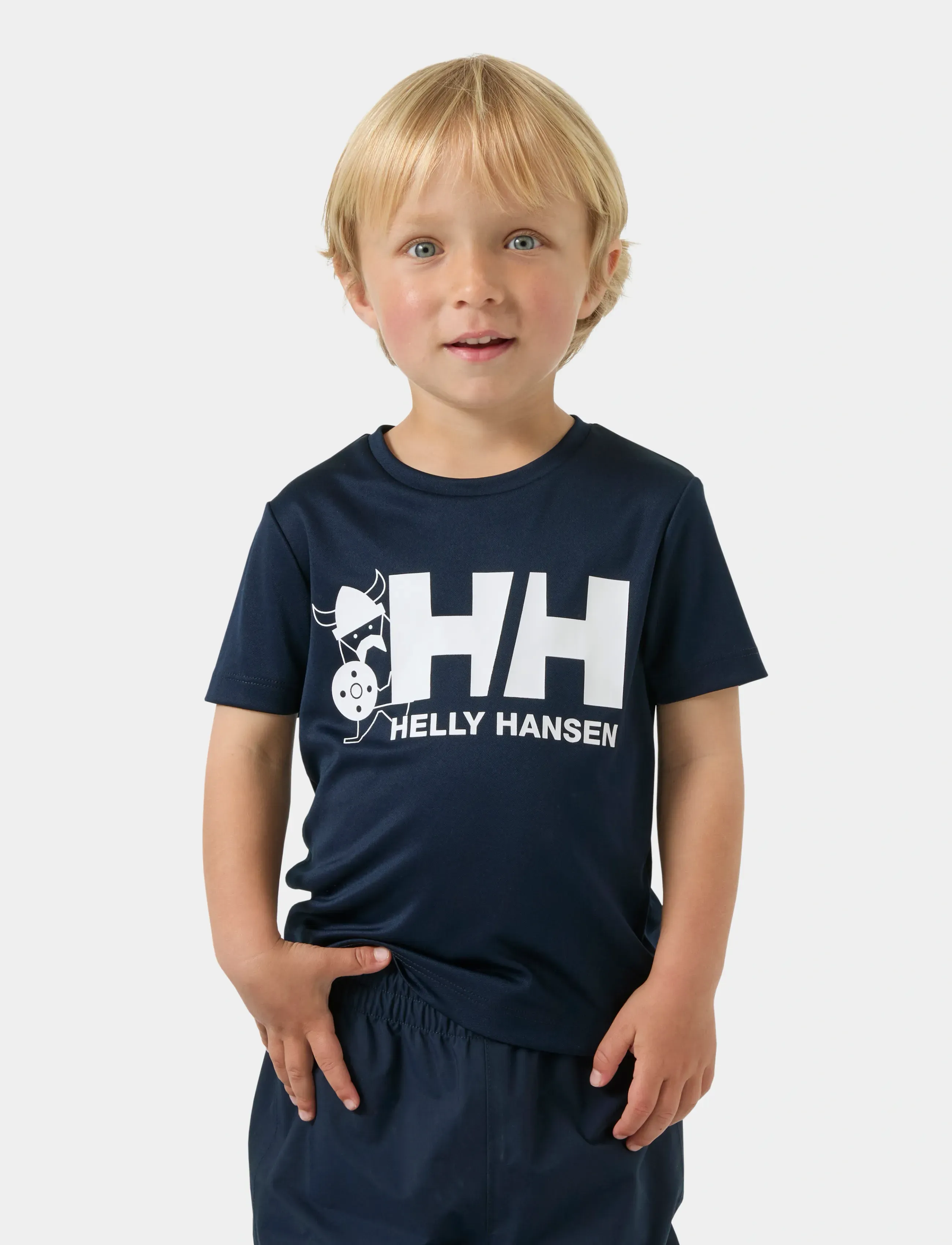 Helly Hansen K Hh Tech Graphic T-Shirt, 98, Navy, T-Shirts > Kortærmede, Børn
