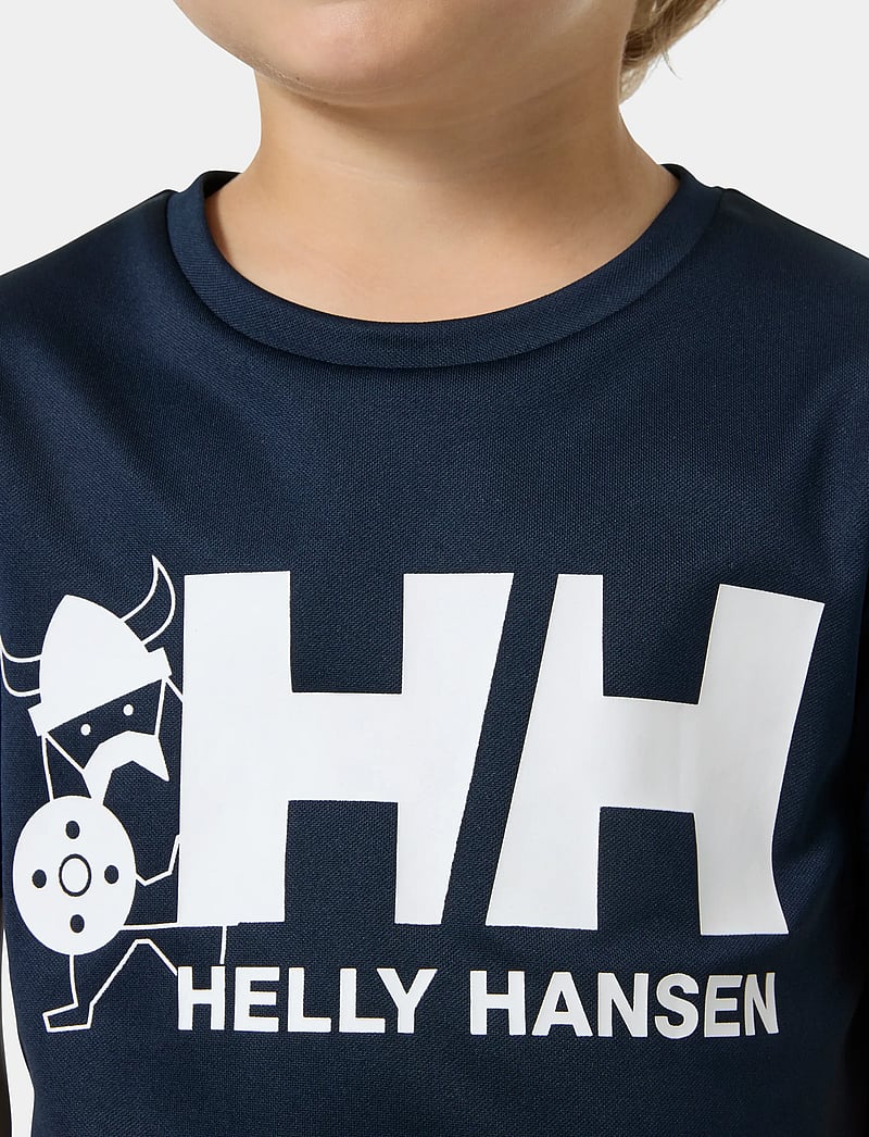Helly Hansen - K HH TECH GRAPHIC T-SHIRT - sporttoppar - navy - 4
