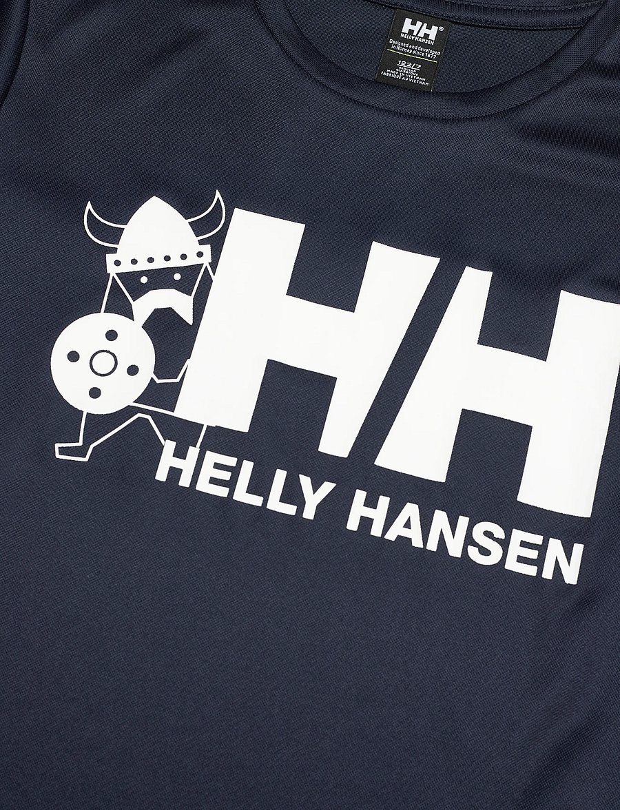 Helly Hansen - K HH TECH GRAPHIC T-SHIRT - spordisärgid - navy - 5