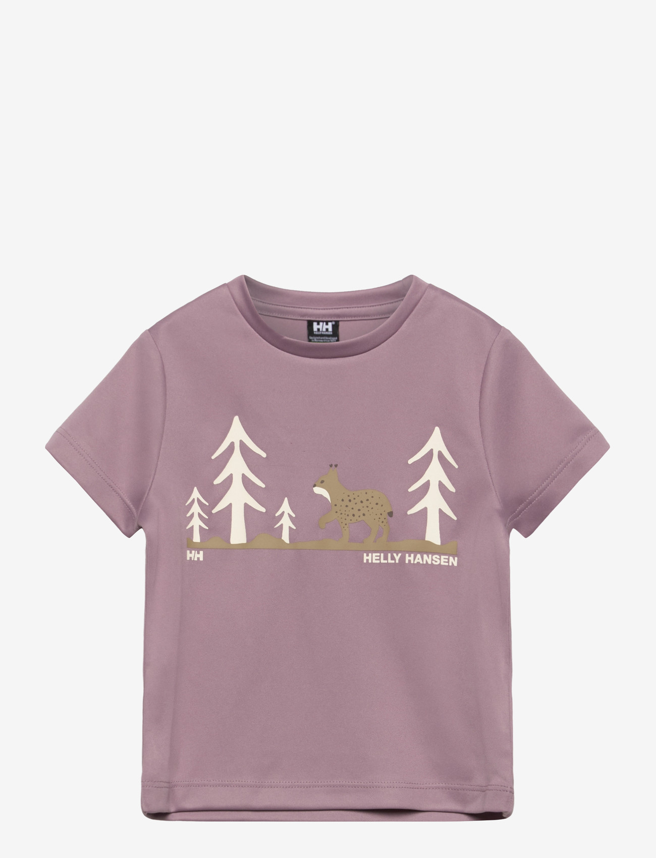Helly Hansen - K HH TECH GRAPHIC T-SHIRT - sporttoppar - purple clay - 0