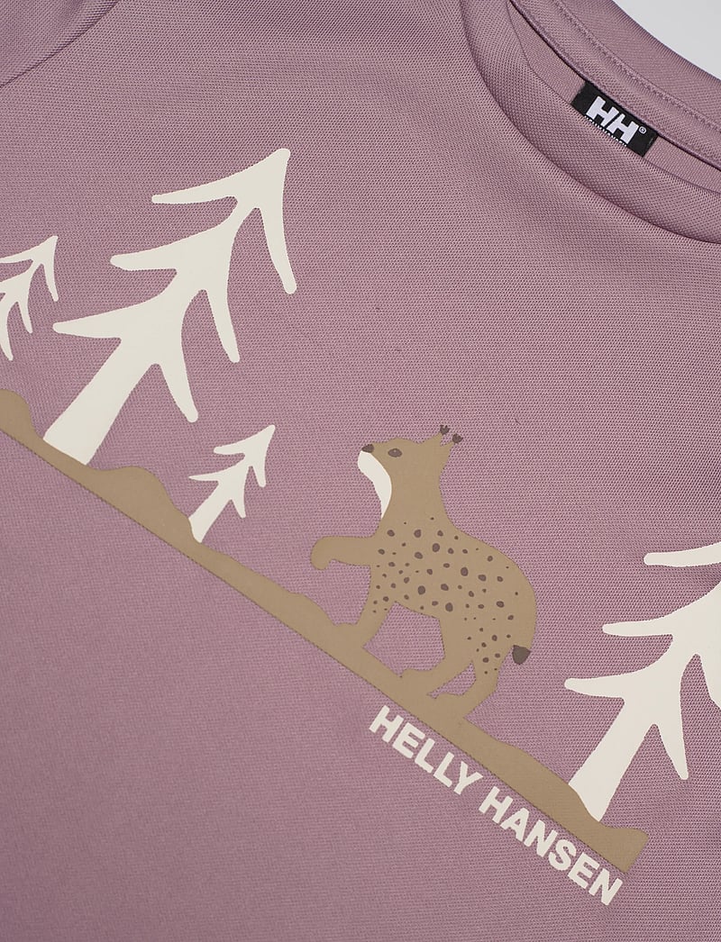 Helly Hansen - K HH TECH GRAPHIC T-SHIRT - sporttoppar - purple clay - 2