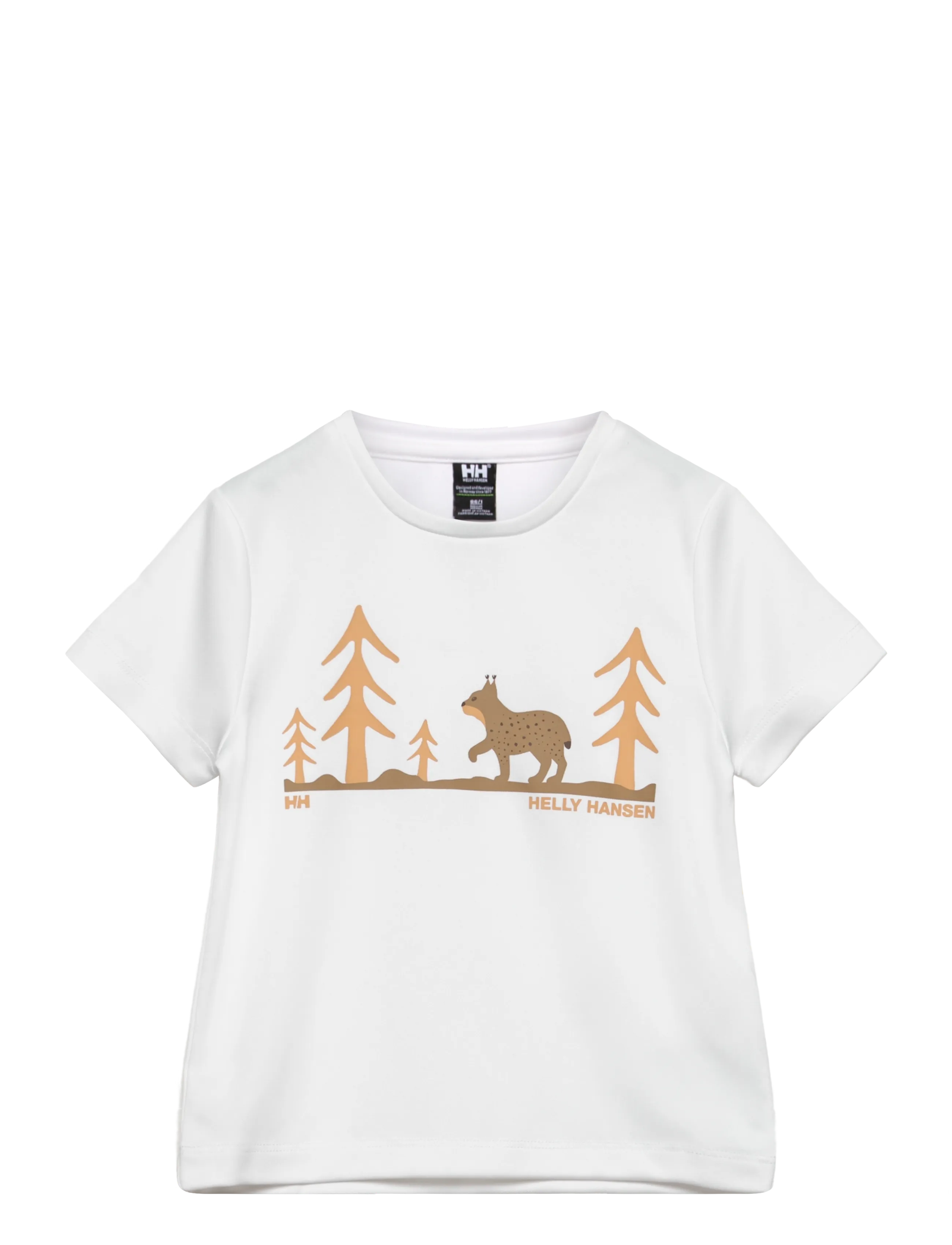 Helly Hansen K Hh Tech Graphic T-Shirt, 98, White, T-Shirts > Kortærmede, Børn