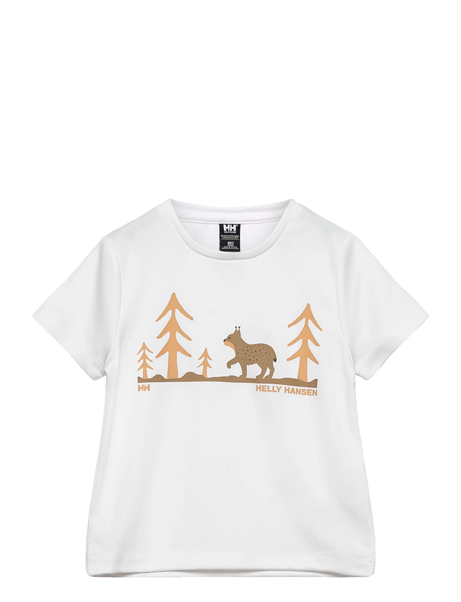 Helly Hansen - K HH TECH GRAPHIC T-SHIRT - sporttoppar - white - 0