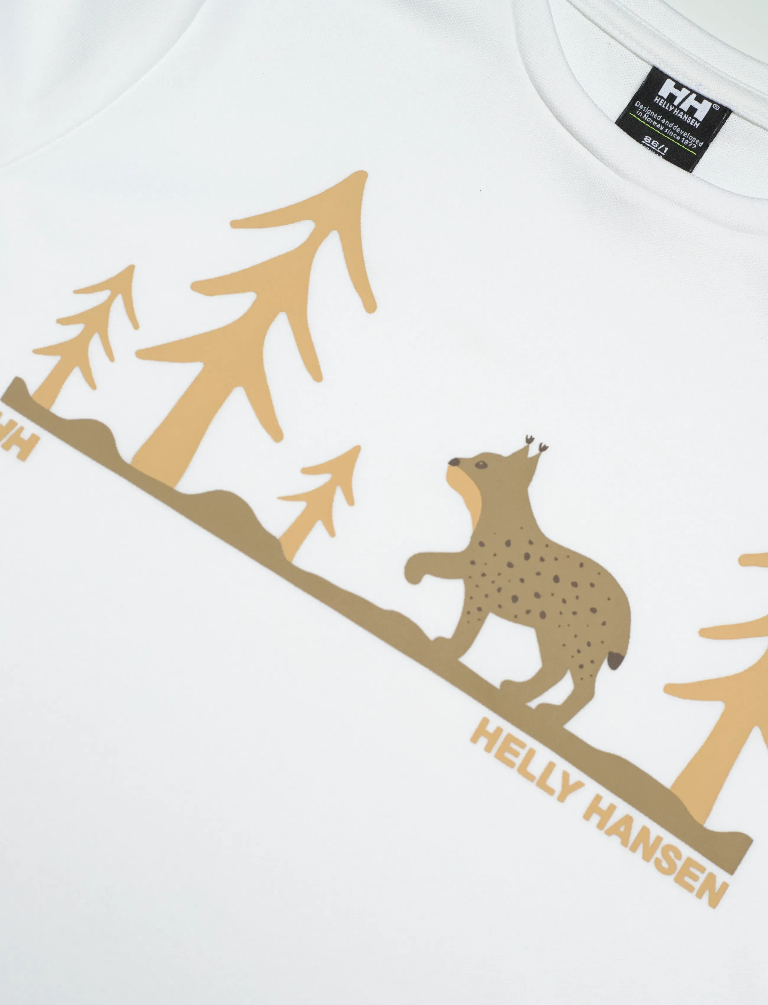 Helly Hansen - K HH TECH GRAPHIC T-SHIRT - sports tops - white - 2