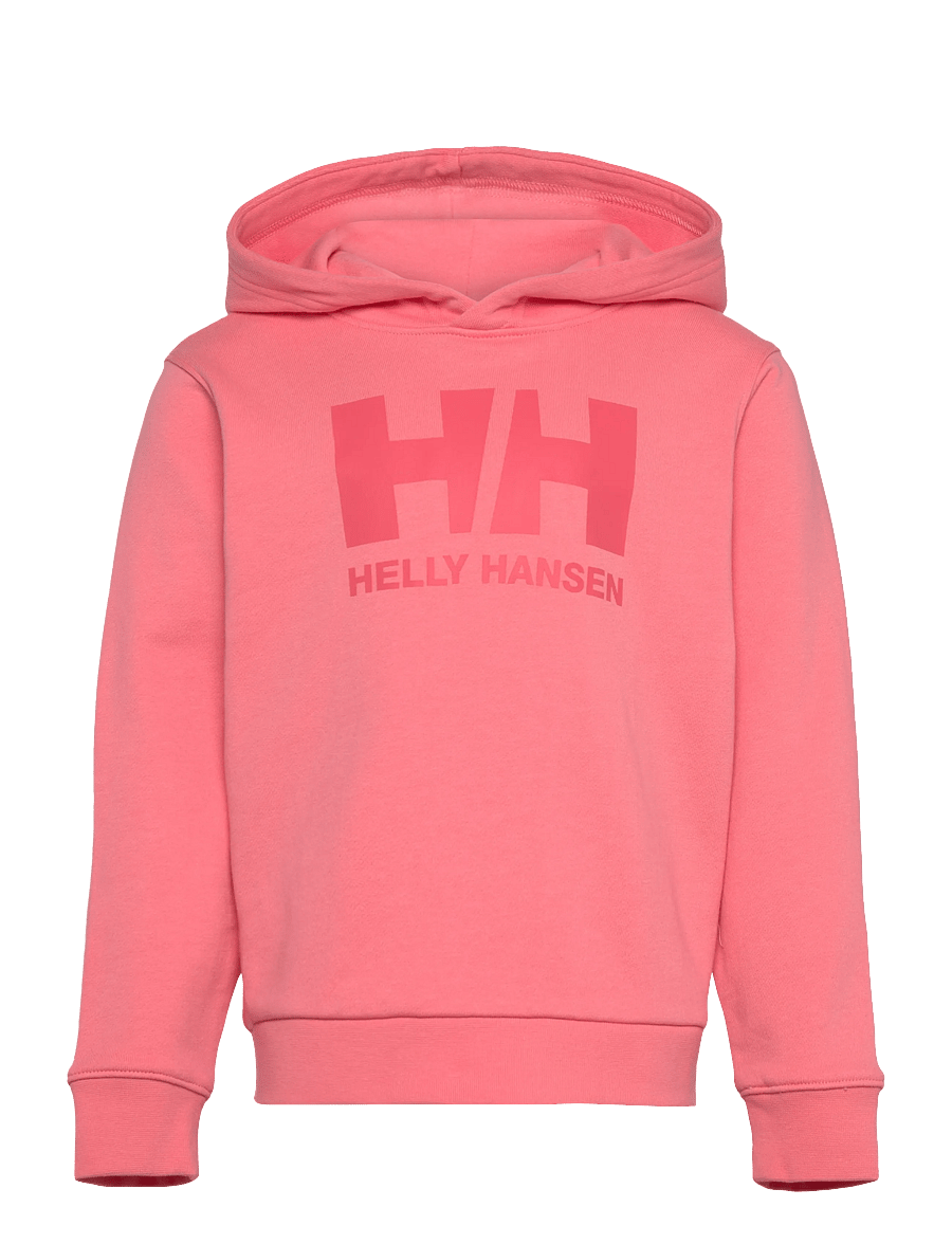 Helly Hansen - K HH LOGO HOODIE - kapuzenpullover - coral almon - 1
