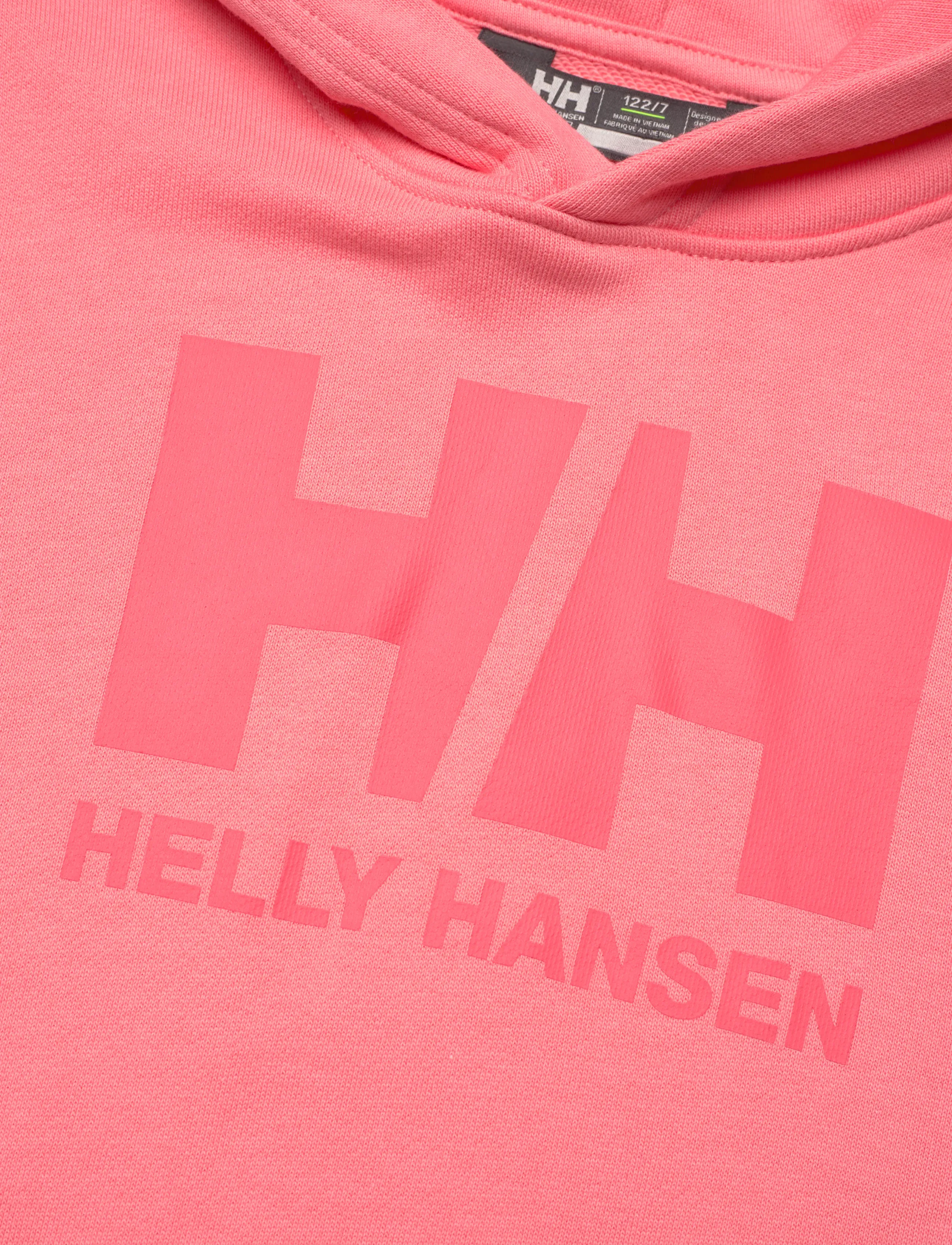 Helly Hansen - K HH LOGO HOODIE - kapuzenpullover - coral almon - 5