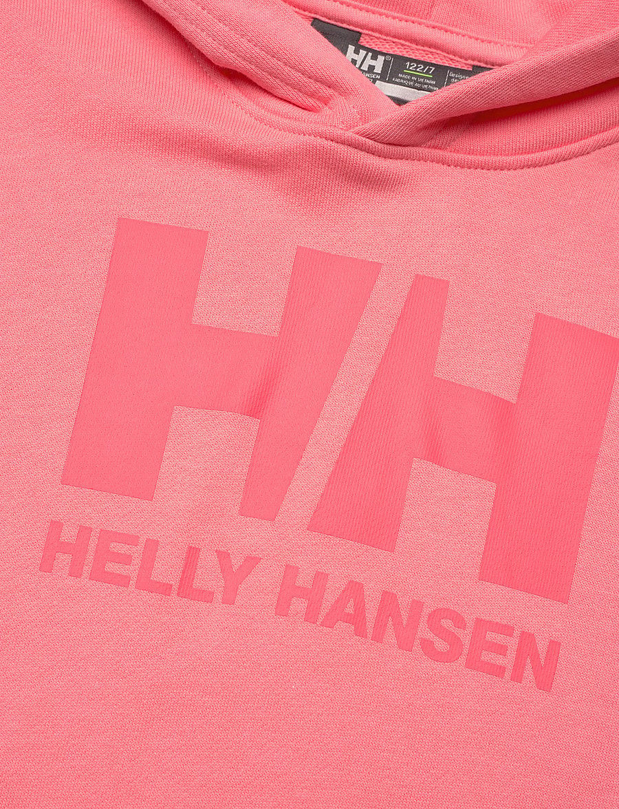Helly Hansen - K HH LOGO HOODIE - kapuzenpullover - coral almon - 5