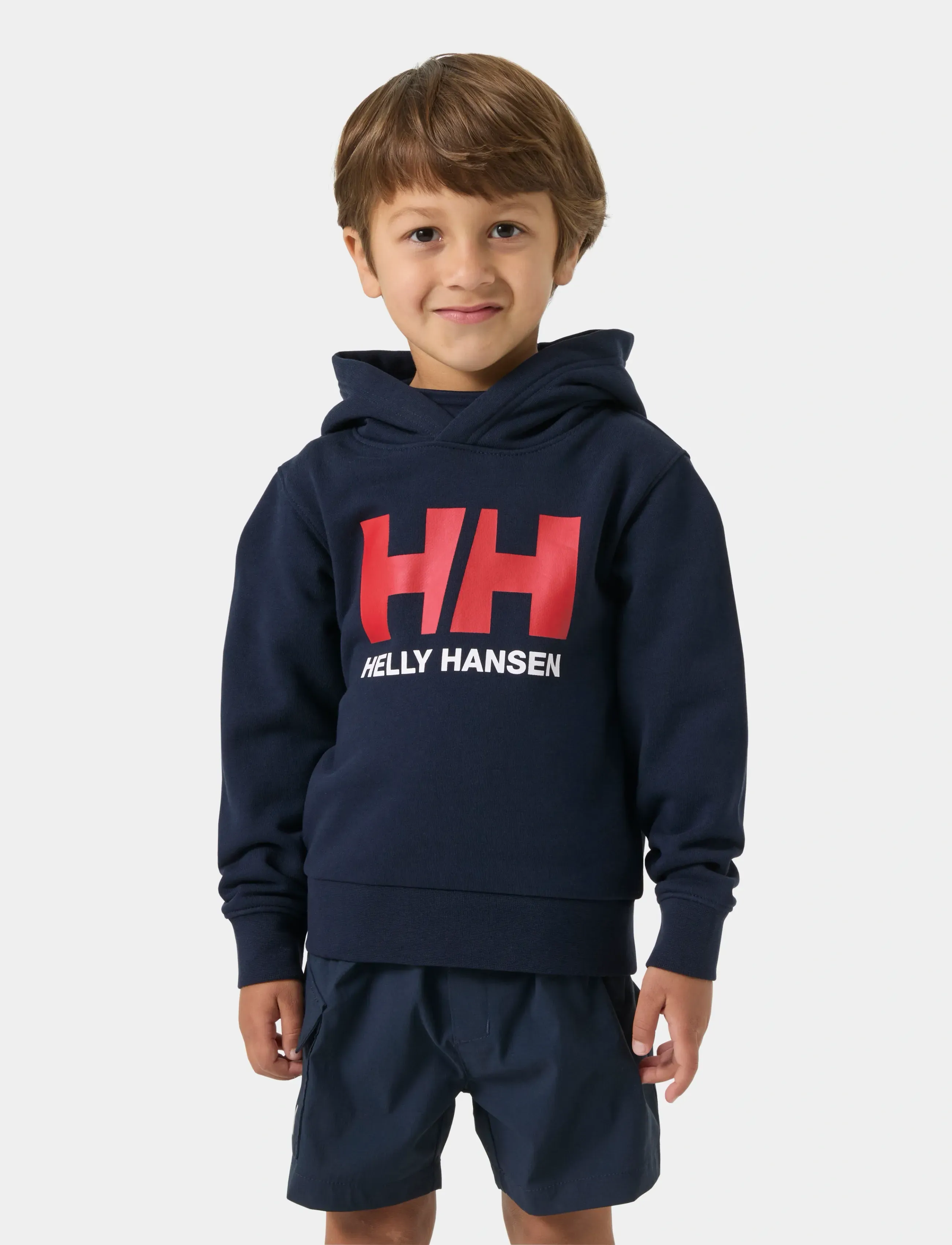 Helly Hansen K Hh Logo Hoodie, 104, Navy, Sweatshirts & Hættetrøjer > Hættetrøjer, Børn