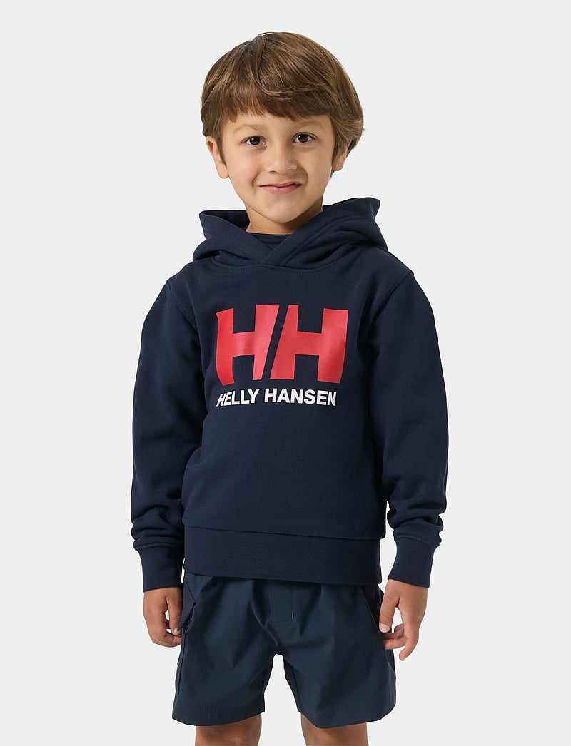 Helly Hansen - K HH LOGO HOODIE - hoodies - navy - 0