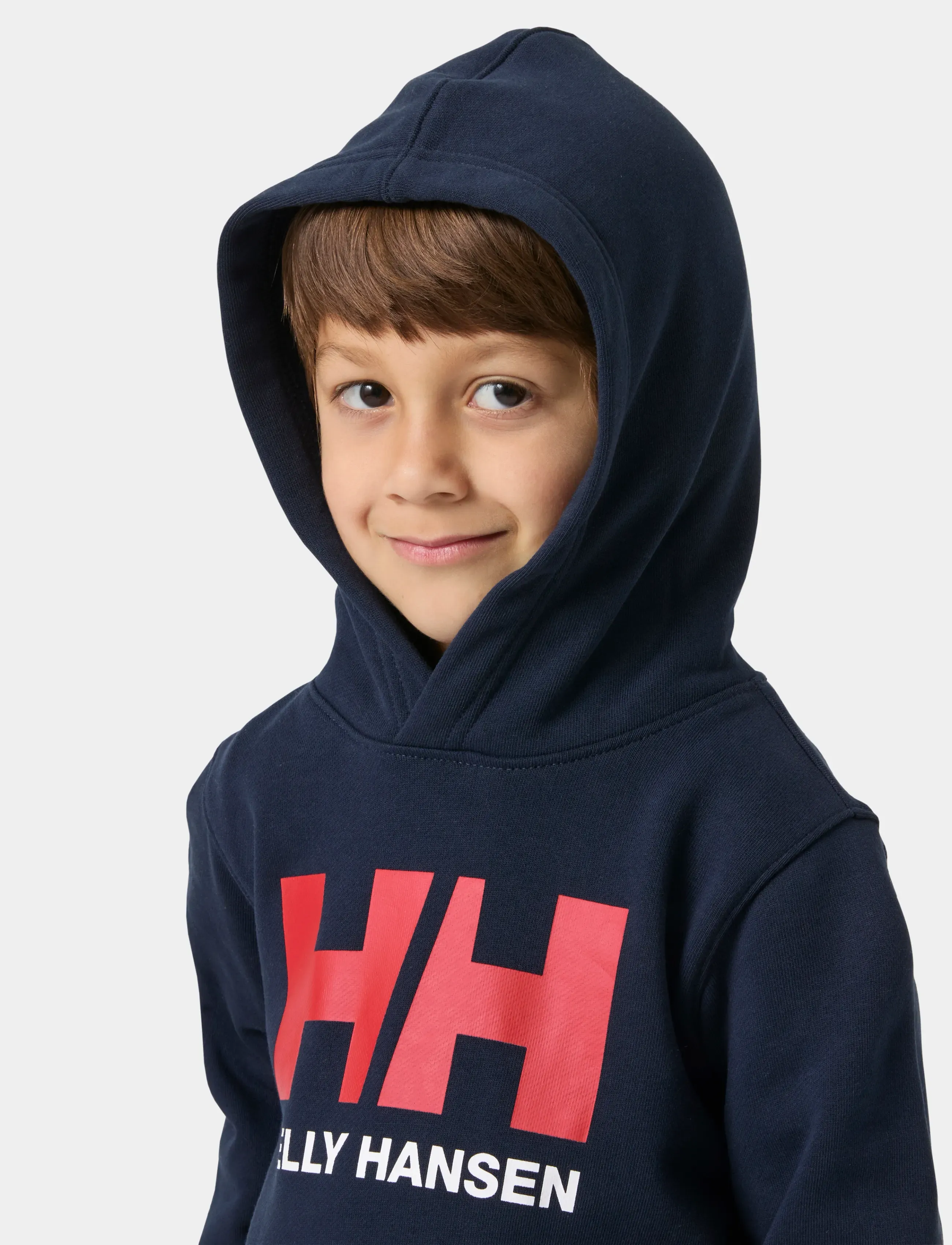 Helly Hansen - K HH LOGO HOODIE - hoodies - navy - 4