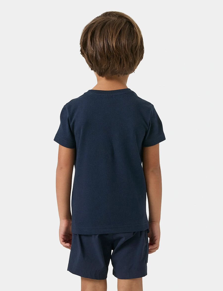 Helly Hansen - K HH LOGO T-SHIRT - kortärmade t-shirts - navy - 3