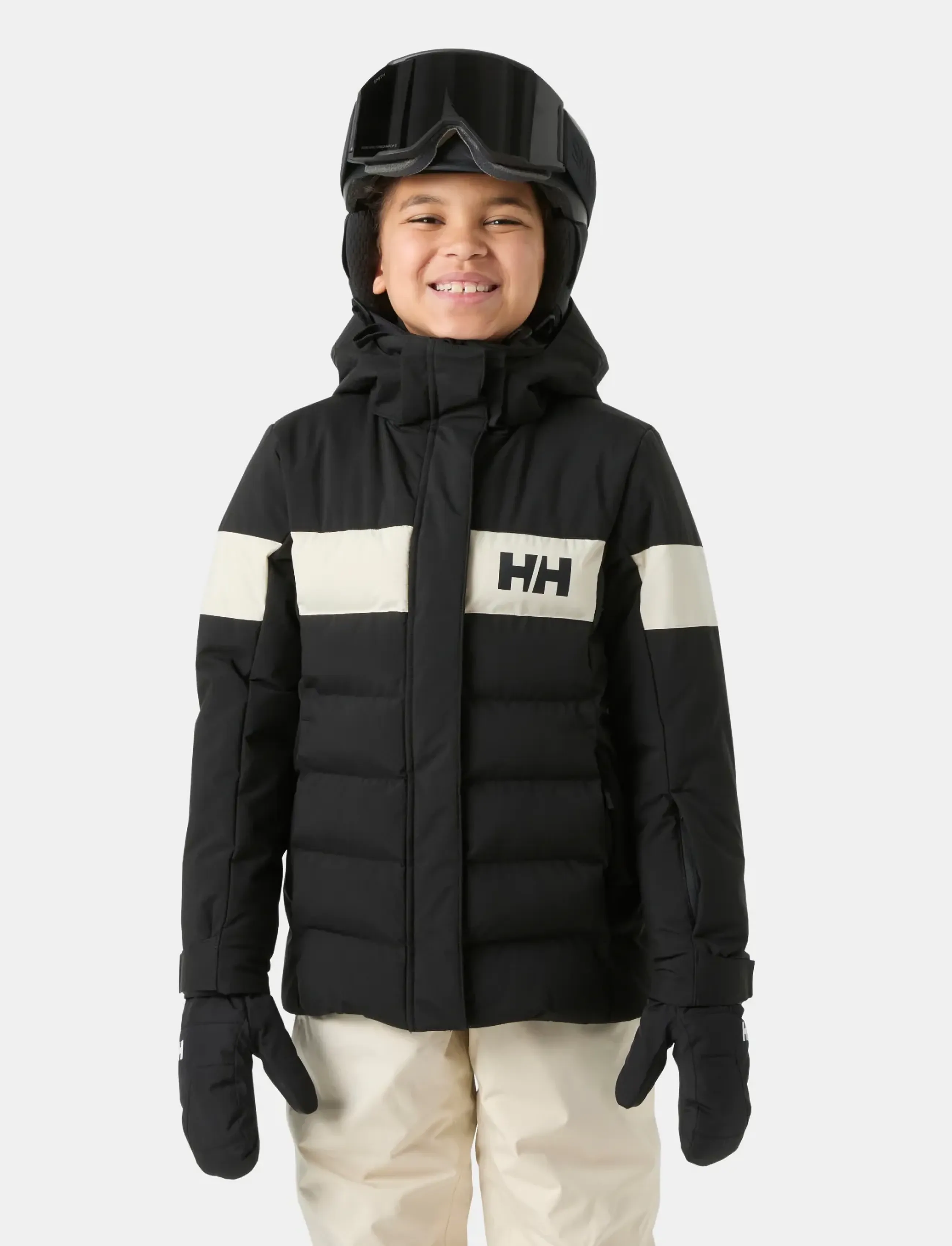 Helly Hansen - JR DIAMOND JACKET - skidjackor - black - 0
