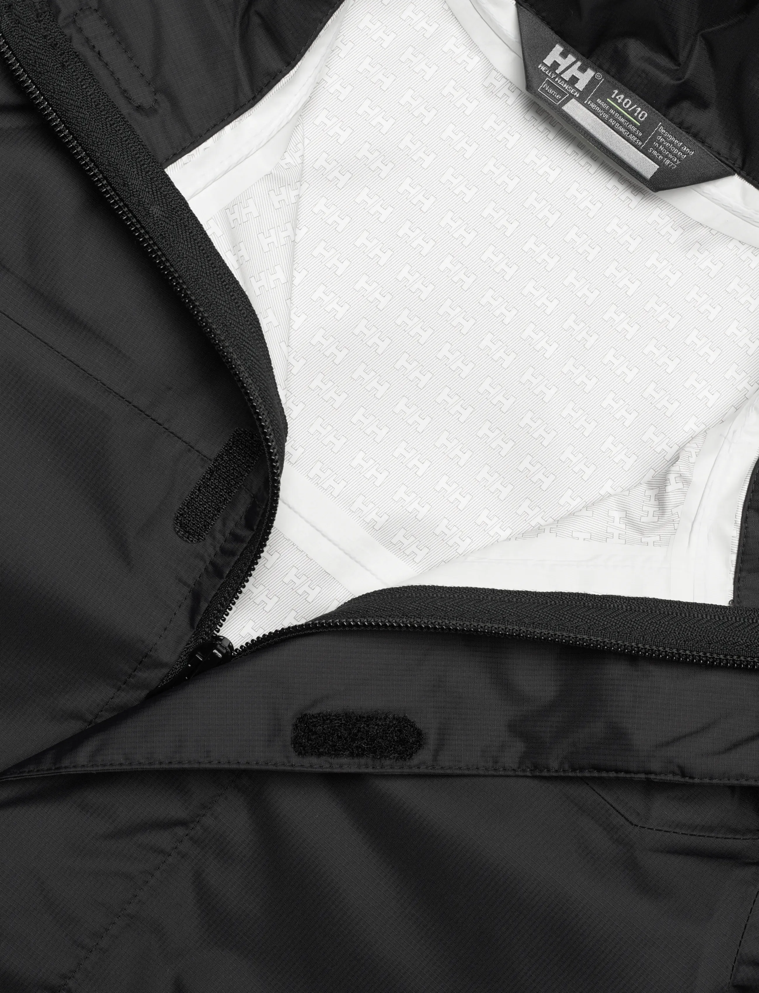 Helly Hansen - JR LOKE JACKET - regenmäntel - black - 2