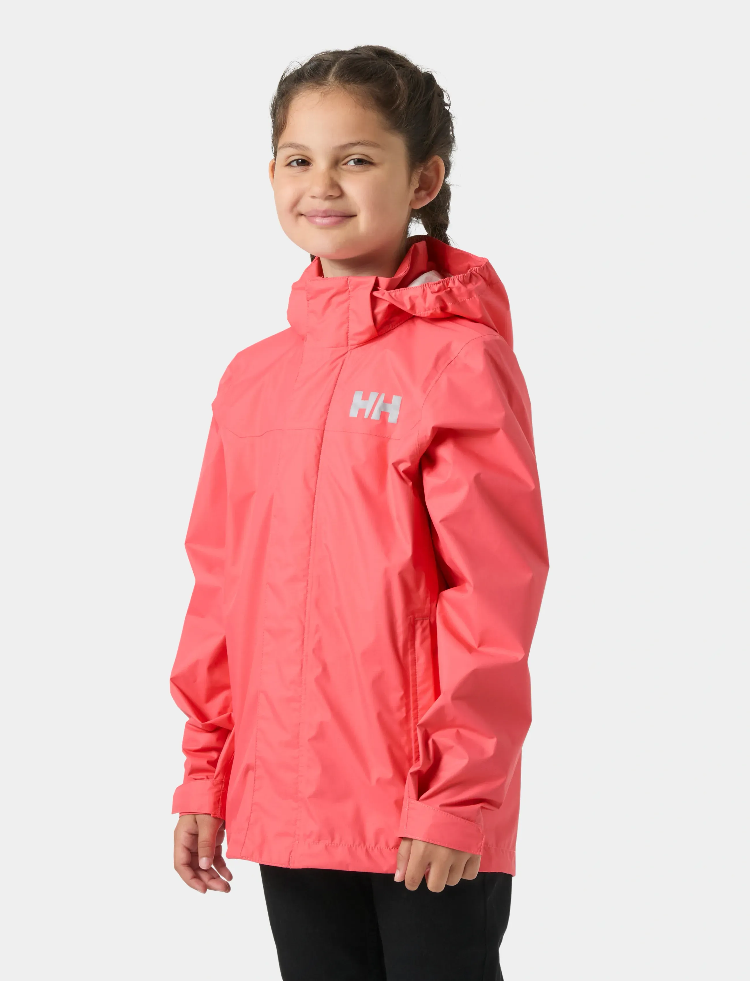 Helly Hansen Jr Loke Jacket, 146, Pink, Regntøj > Jakker, Børn