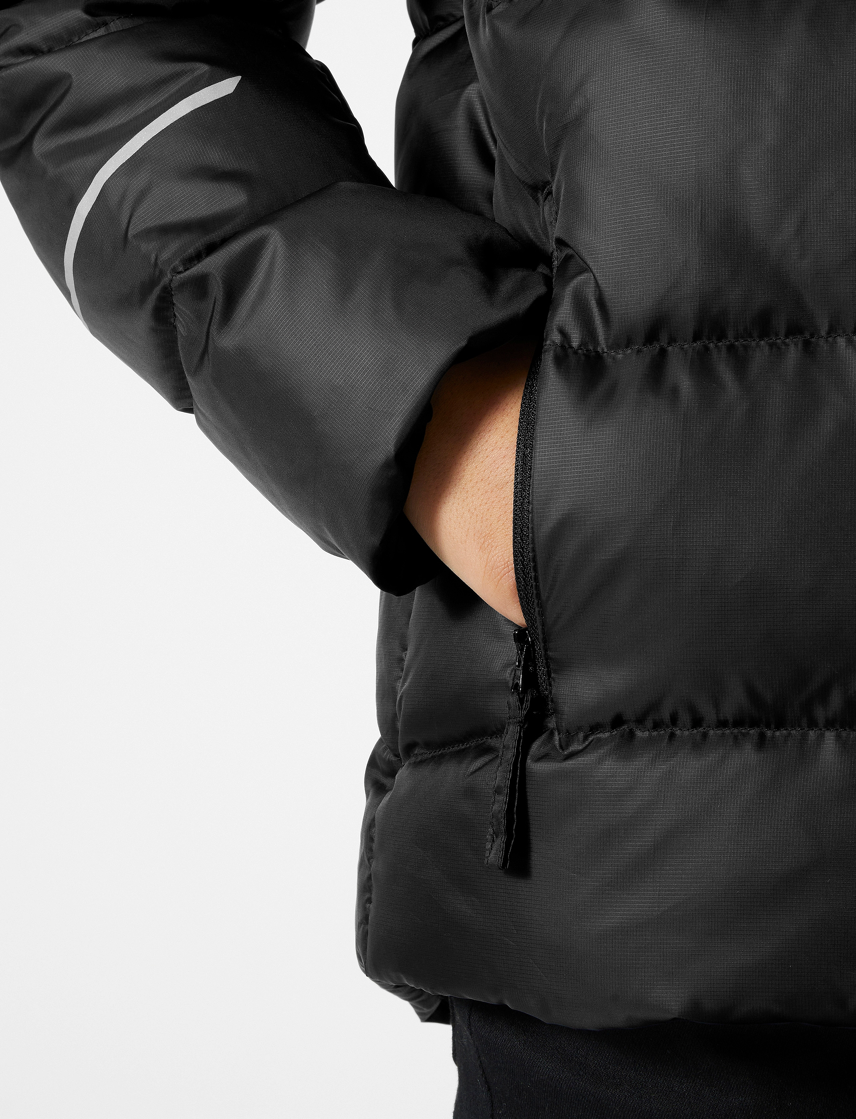 Helly Hansen - JR ISFJORD DOWN JACKET 2.0 - daunen- und steppjacken - black - 4
