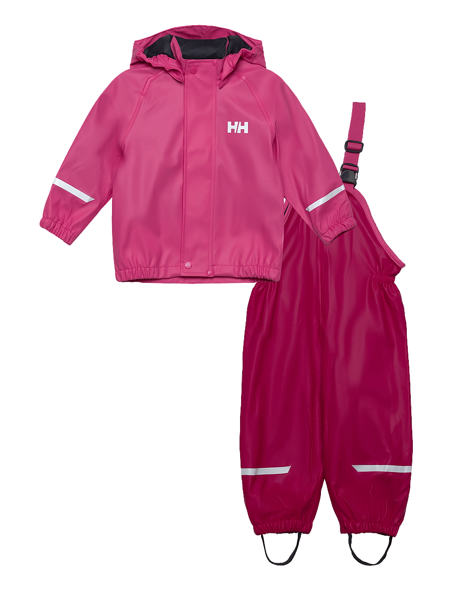Helly Hansen - K BERGEN FLEECE PU RAINSET 2.0 - outdoor - cranberry - 0