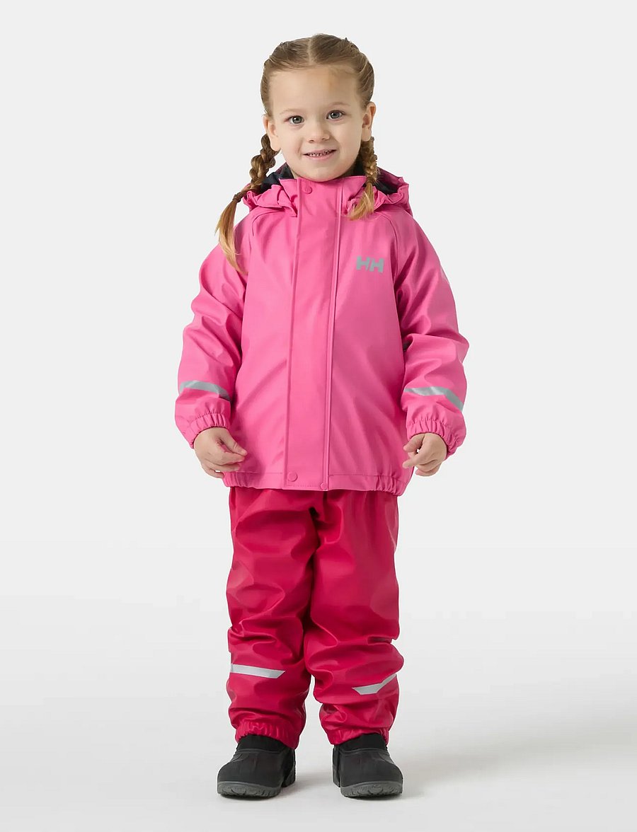 Helly Hansen - K BERGEN FLEECE PU RAINSET 2.0 - Üleriided - cranberry - 0