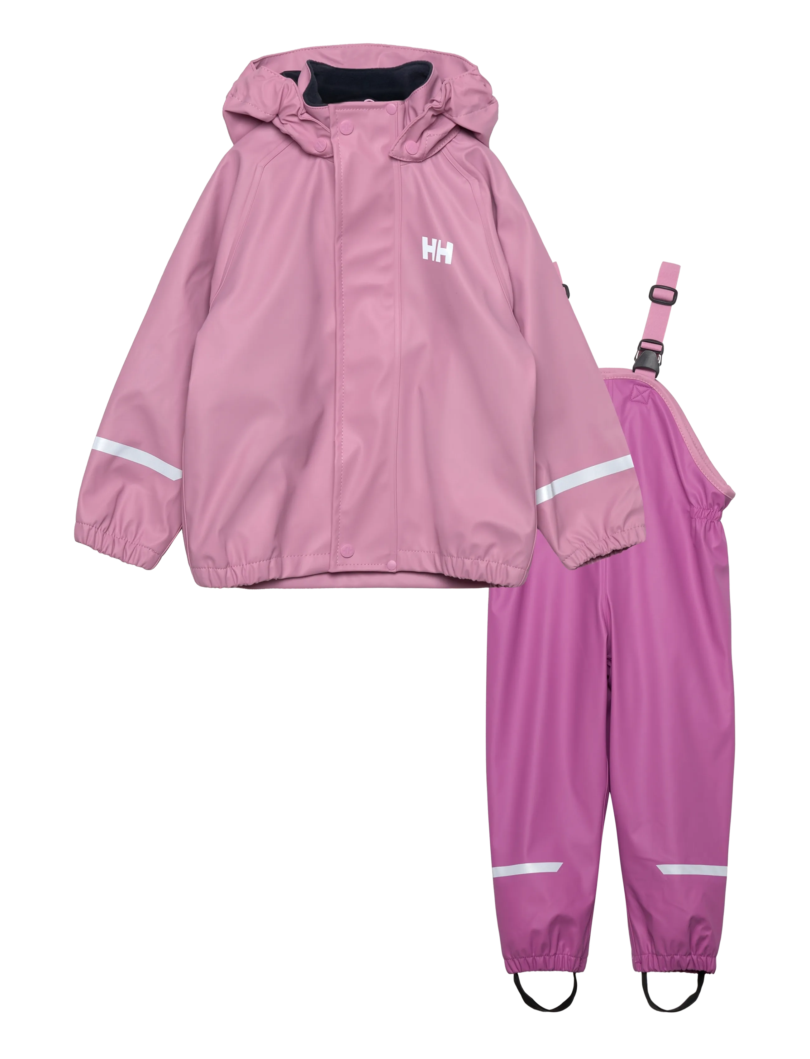 Helly Hansen K BERGEN FLEECE PU RAINSET 2.0 - Vihmariided - META PINK / pink/rose