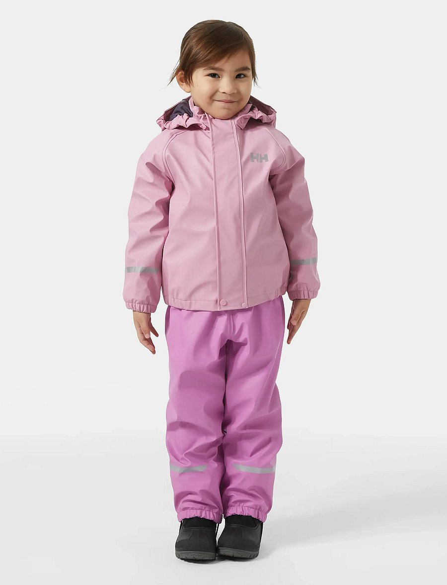 Helly Hansen - K BERGEN FLEECE PU RAINSET 2.0 - meta pink - 0