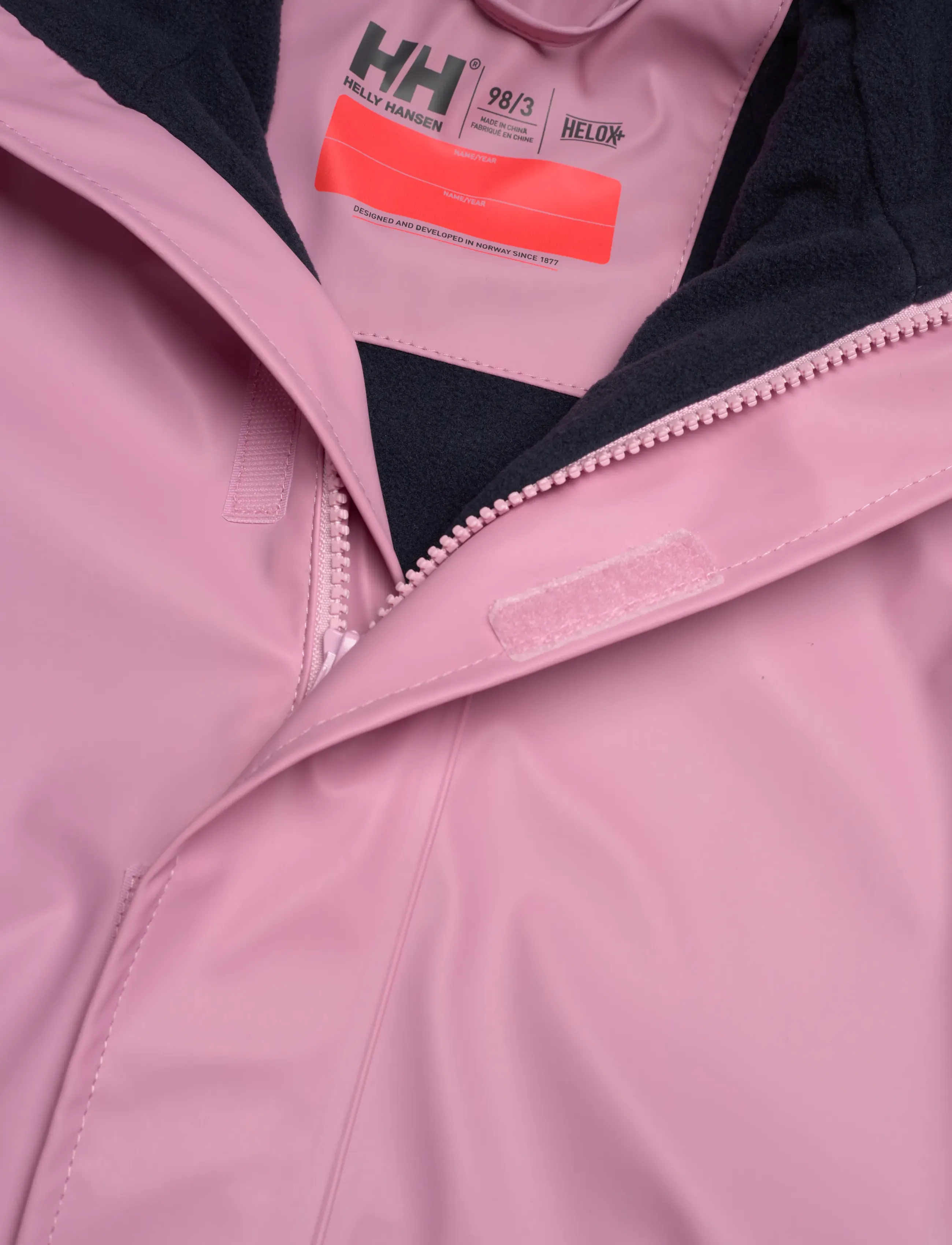 Helly Hansen - K BERGEN FLEECE PU RAINSET 2.0 - meta pink - 4