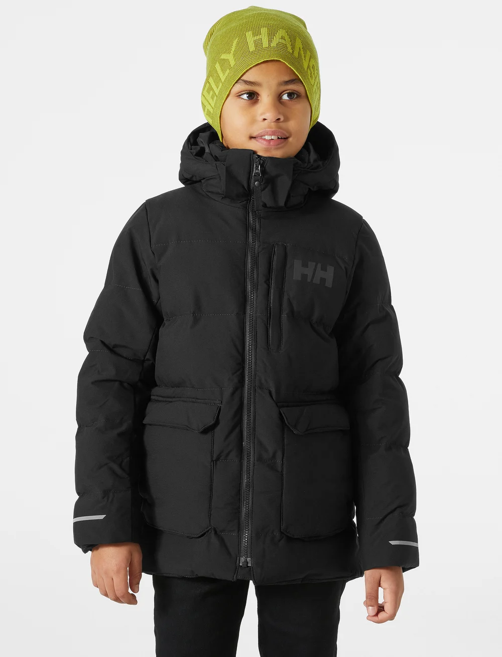 Helly Hansen - JR NORD PUFFY PARKA - isolerede jakker - black - 0