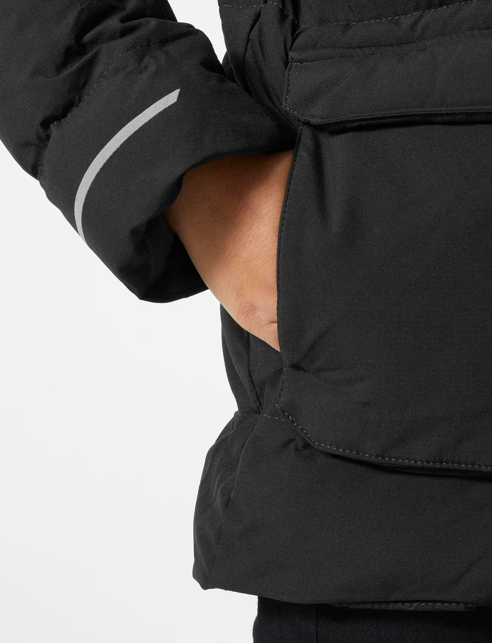 Helly Hansen - JR NORD PUFFY PARKA - isolerede jakker - black - 4